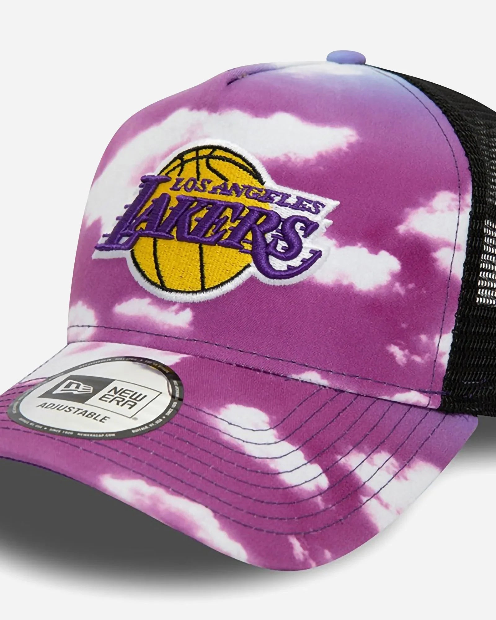 New Era Nba Trucker Cloud All Over Print Los Angeles Lakers Purple/ White