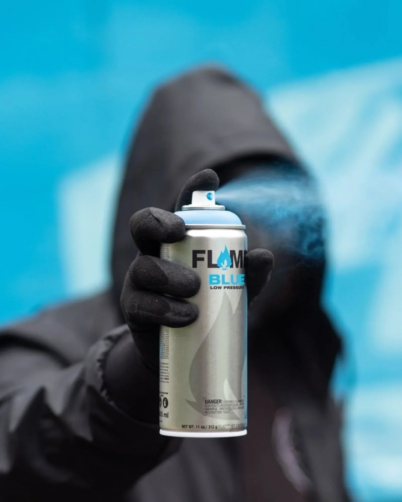 Flame Blue Low Pressure Spray Paint 400ml