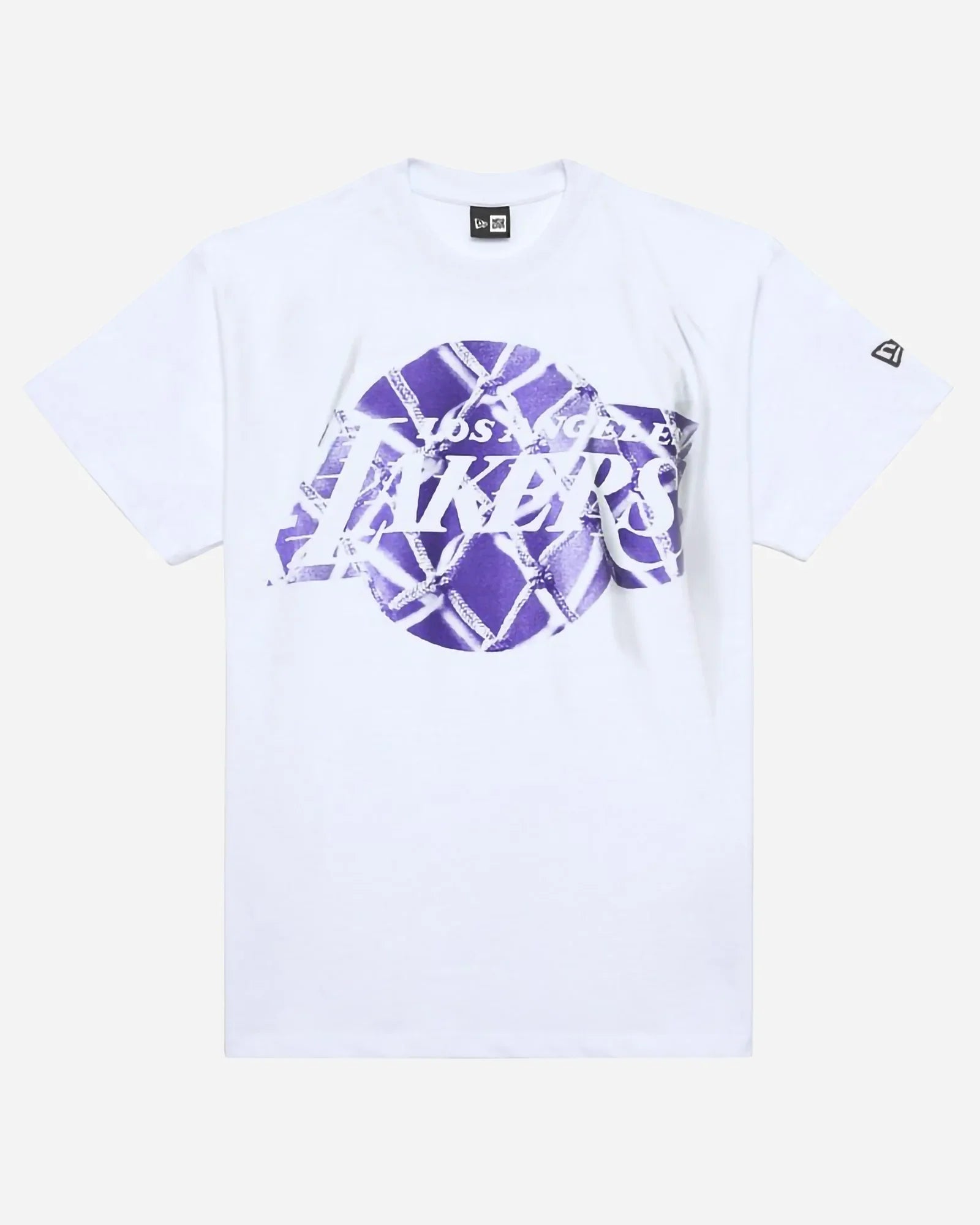 New Era Nba Los Angeles Lakers Infill Logo Oversize Tee White