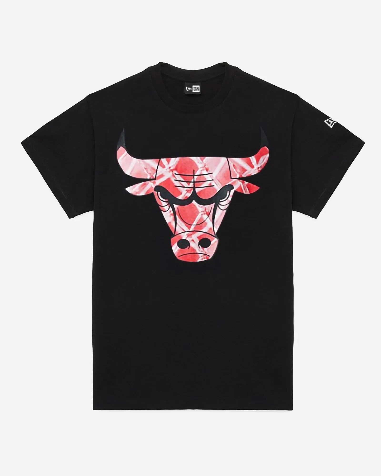 New Era Nba Chicago Bulls Infill Logo Oversize Tee Black