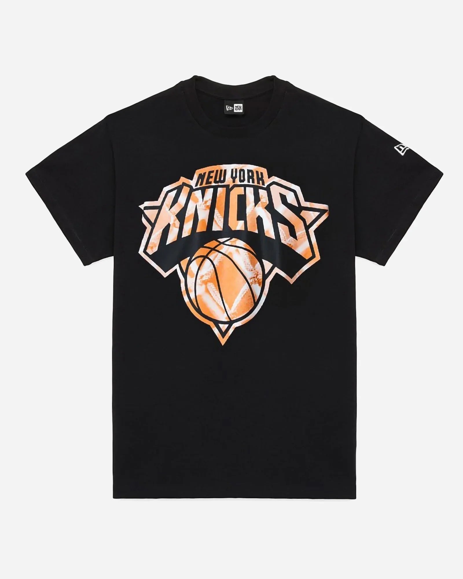 New Era Nba New York Knicks Infill Logo Oversize Tee Black