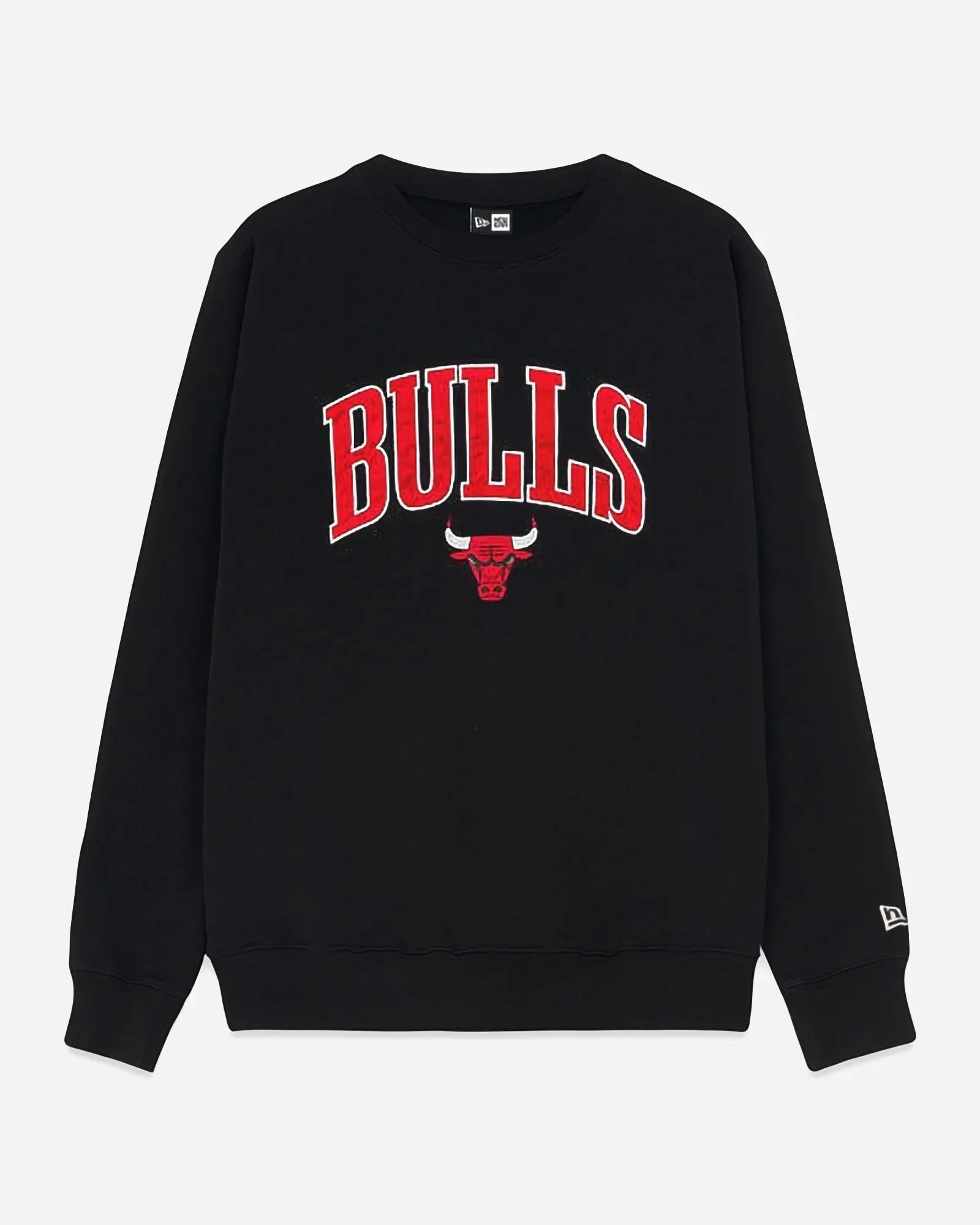 New Era Nba Chicago Bulls Applique Crewneck Black