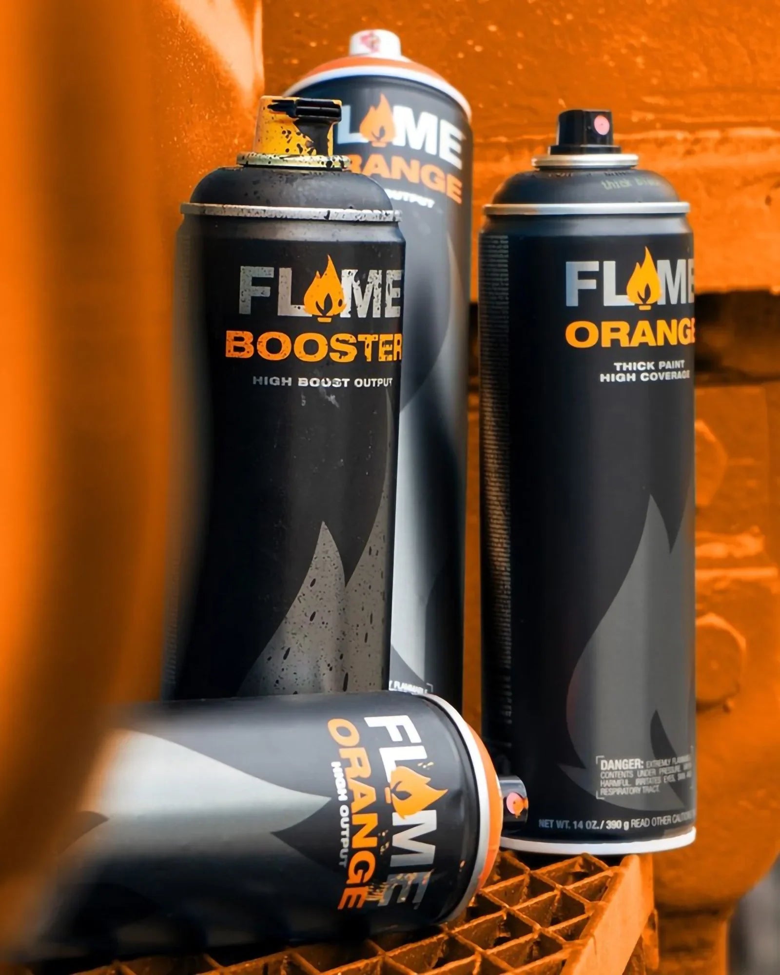 Flame Orange High Output Spray Paint 400ml