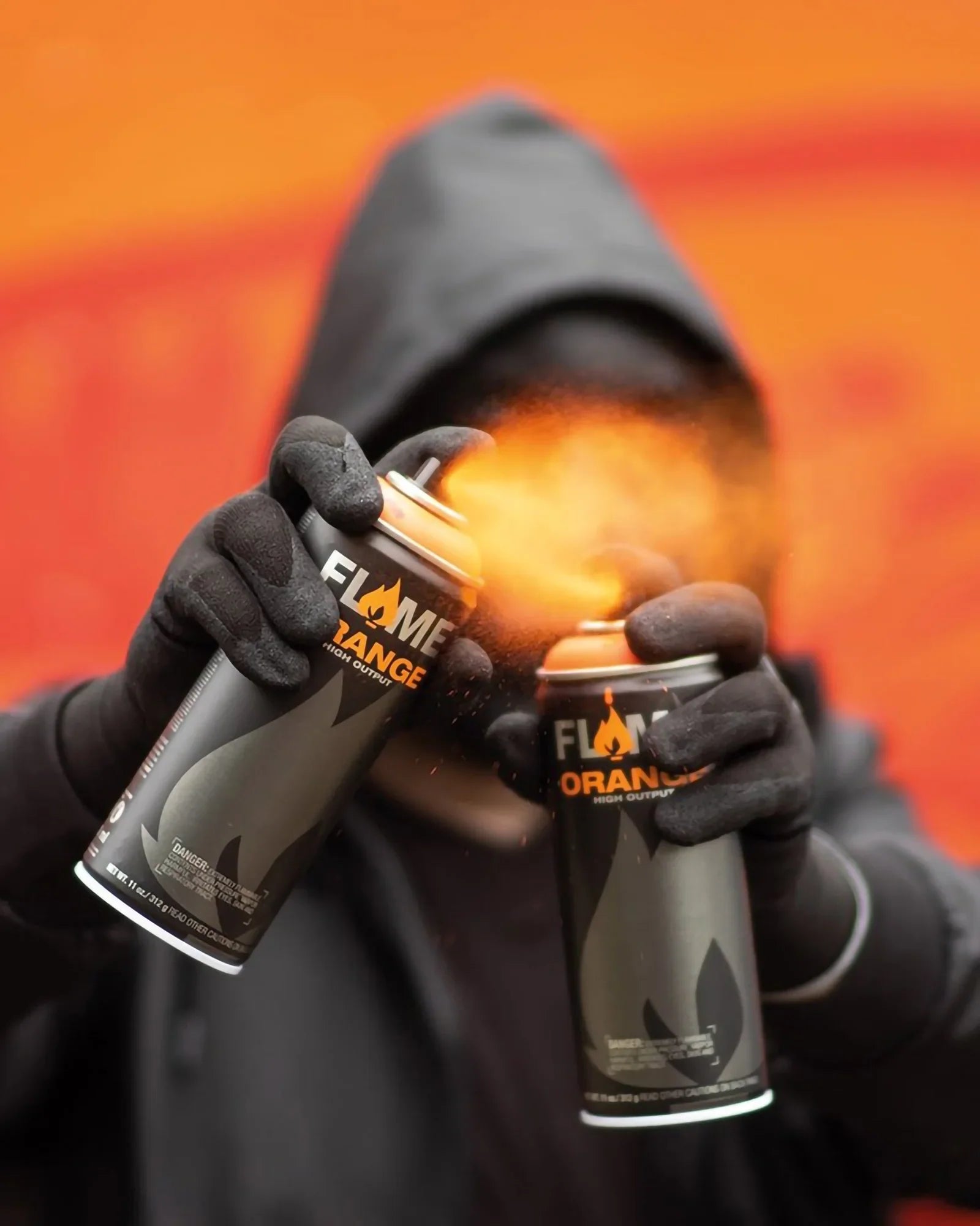 Flame Orange High Output Spray Paint 400ml