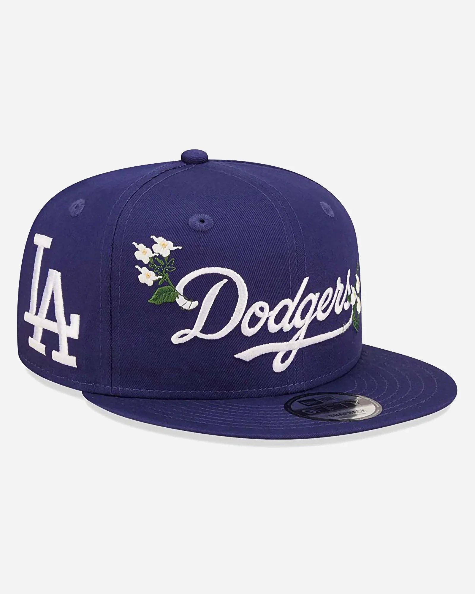 New Era 9fifty Mlb Los Angeles Dodgers Flower Wordmark Snapback