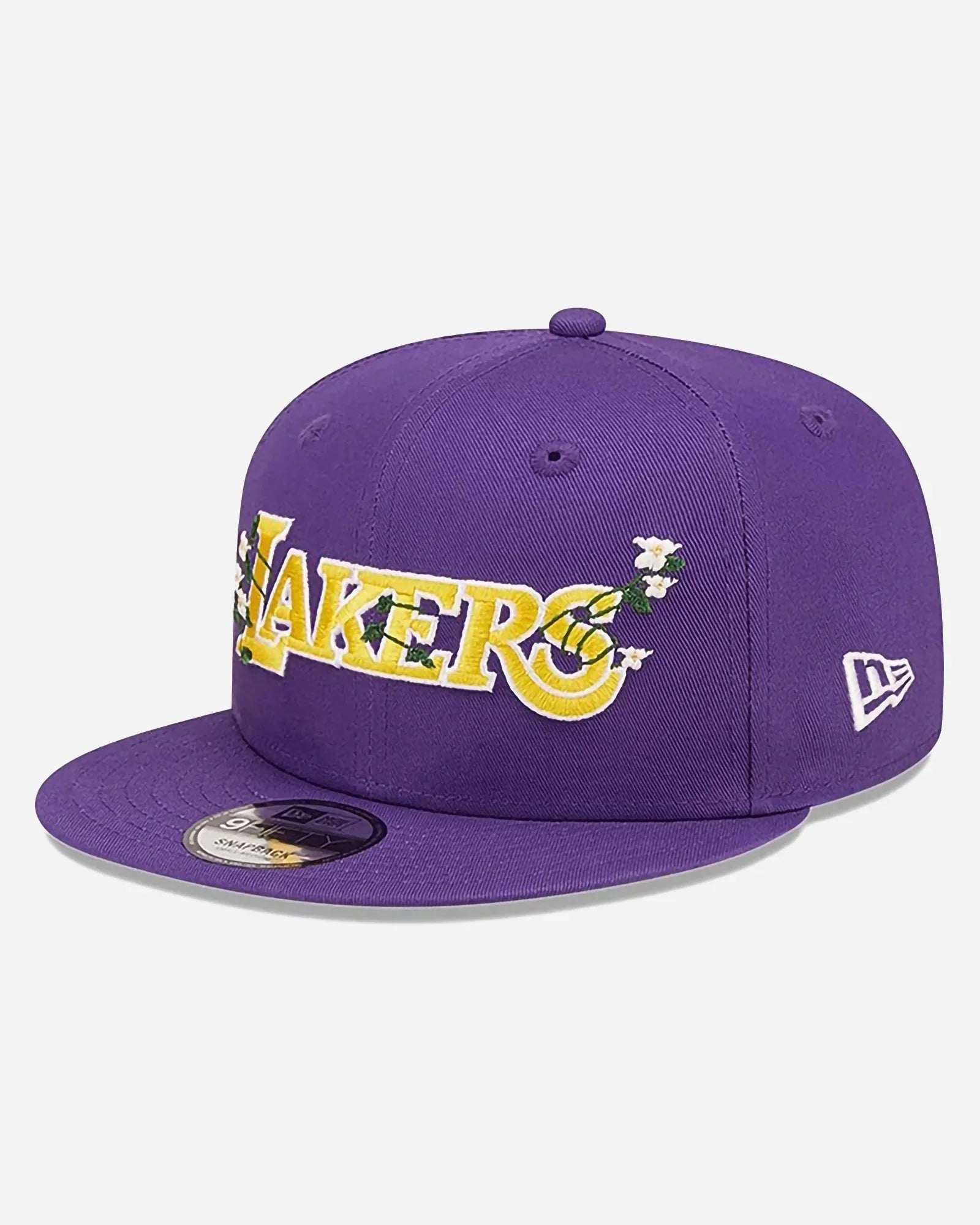 New Era 9fifty Nba Los Angeles Lakers Flower Wordmark Snapback