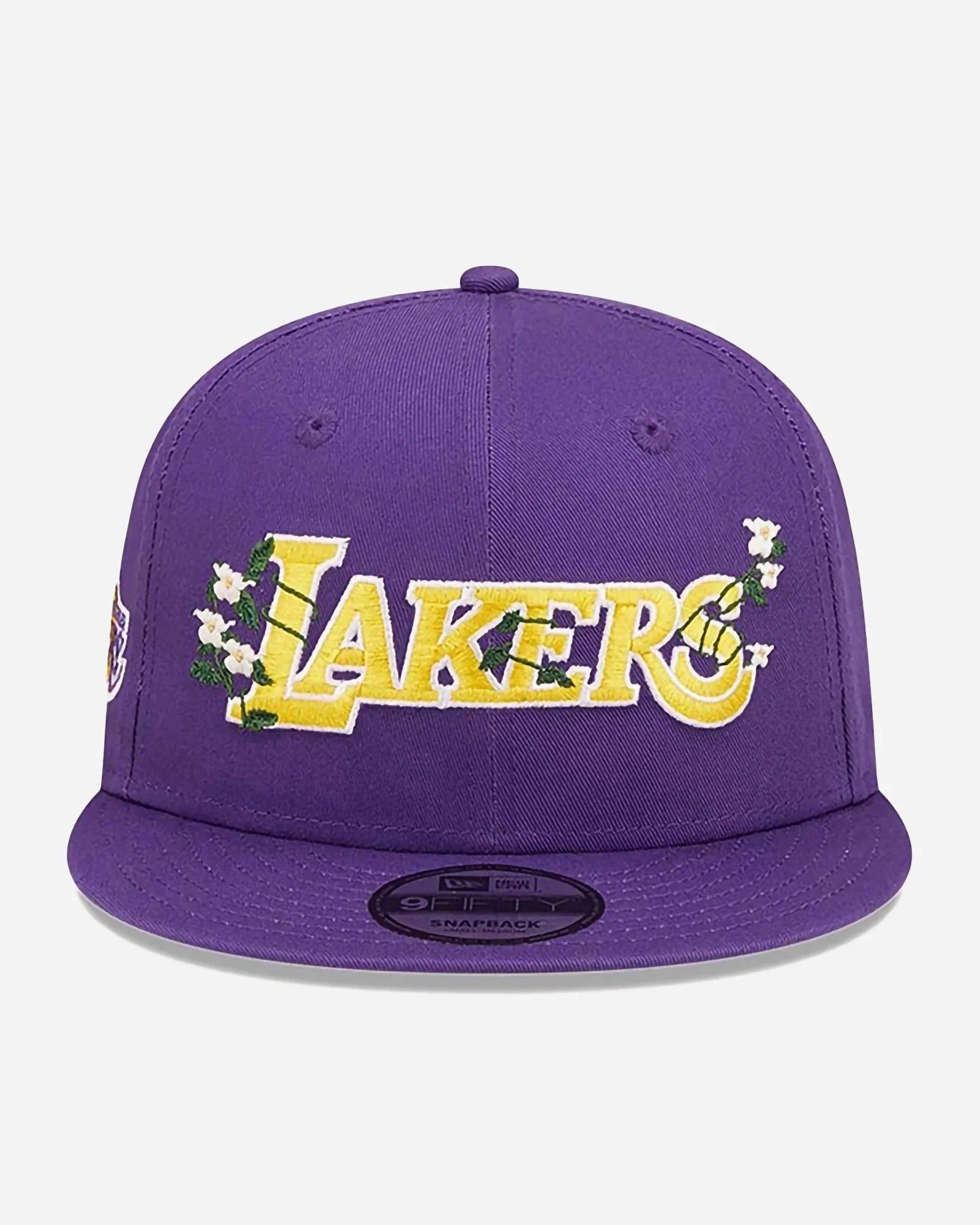 New Era 9fifty Nba Los Angeles Lakers Flower Wordmark Snapback