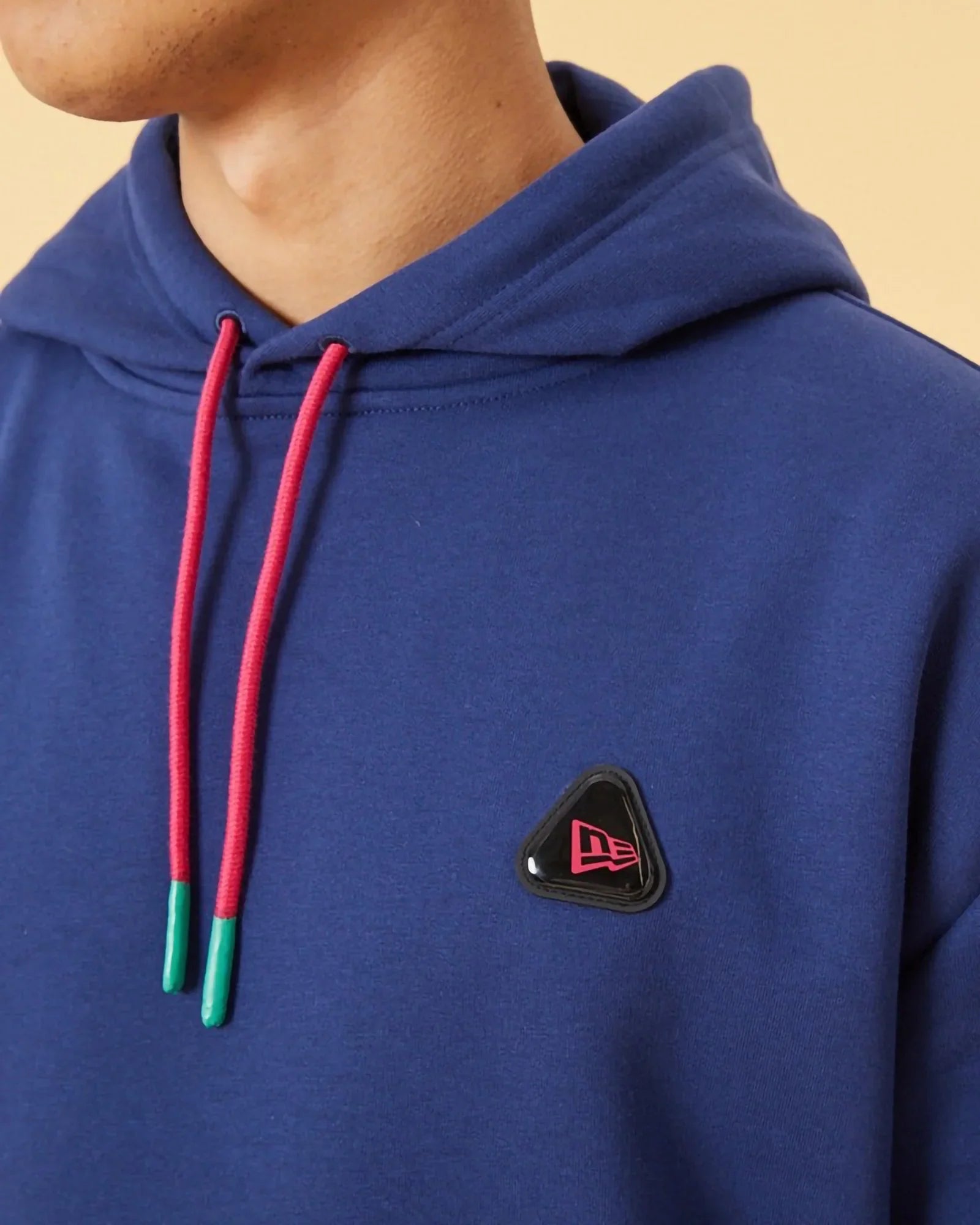 New Era Rubber Patch Oversize Hoodie Dark Blue