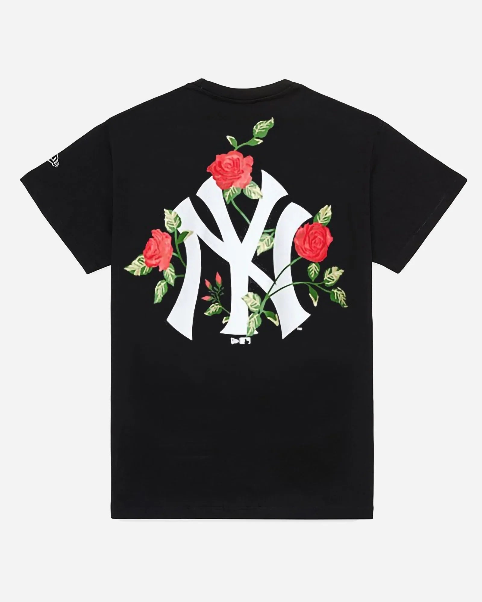 New Era Mlb New York Yankees Floral Graphic Oversize Tee Black