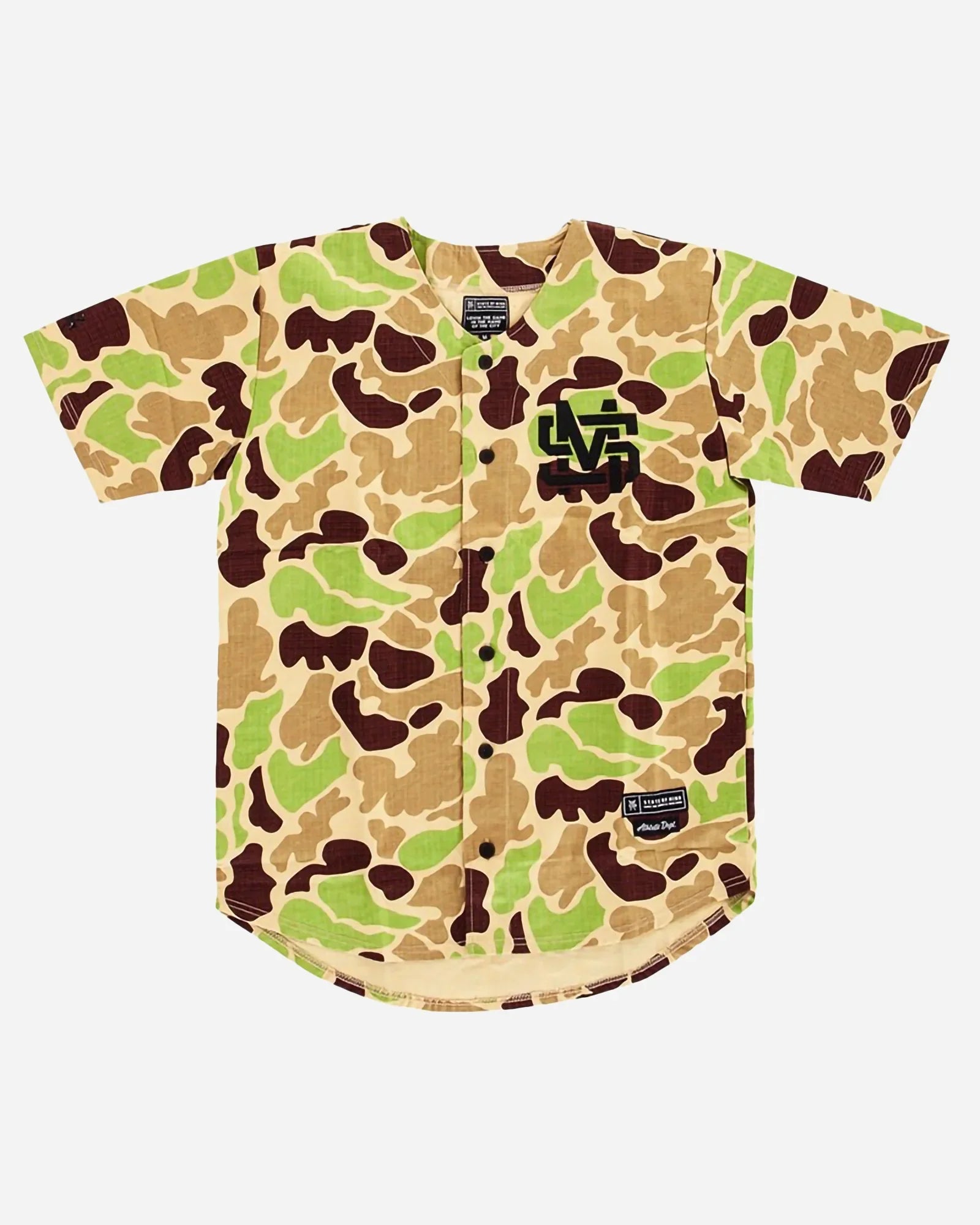 5tate Of Mind - Ripstop Baseball Shirt Camouflage