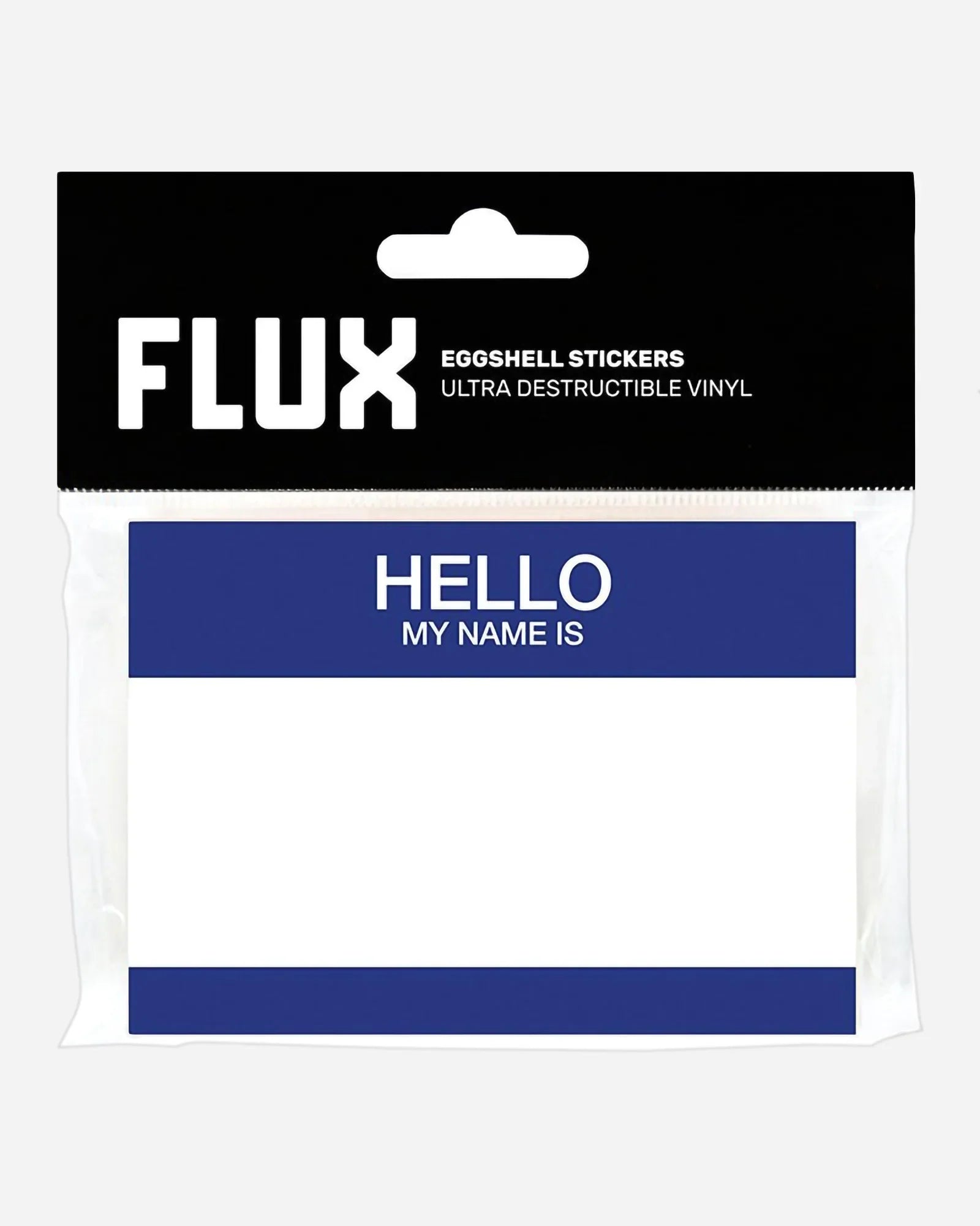 Flux Eggshell Sticker 50pz Hello My Name Is Blue