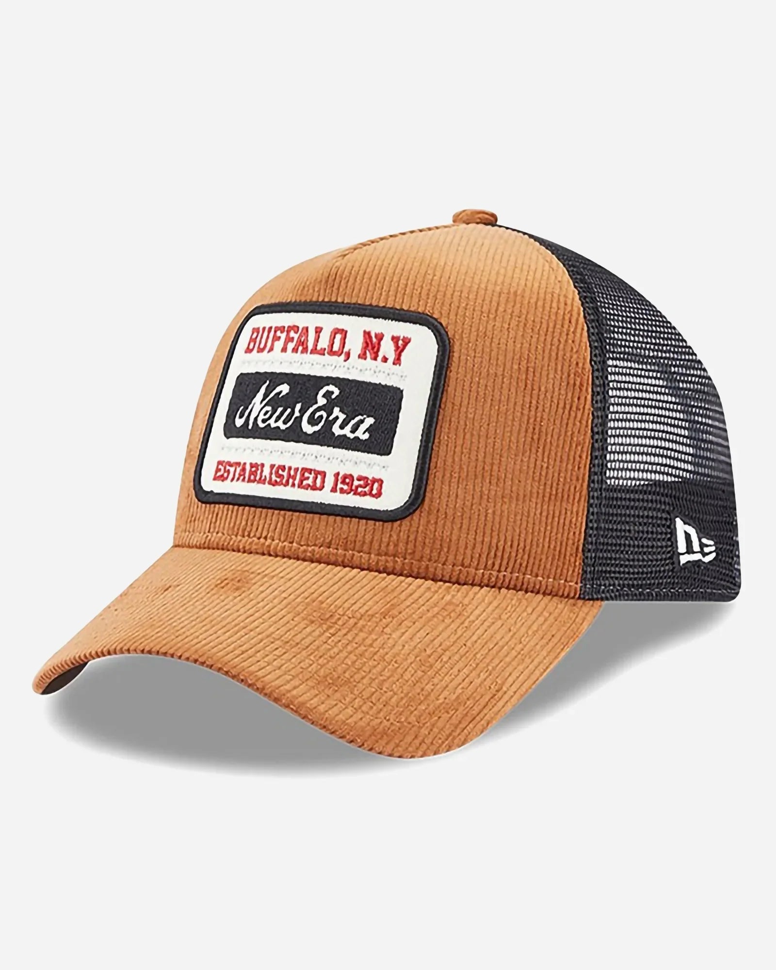 New Era Trucker Buffalo State Patch Cord Brown