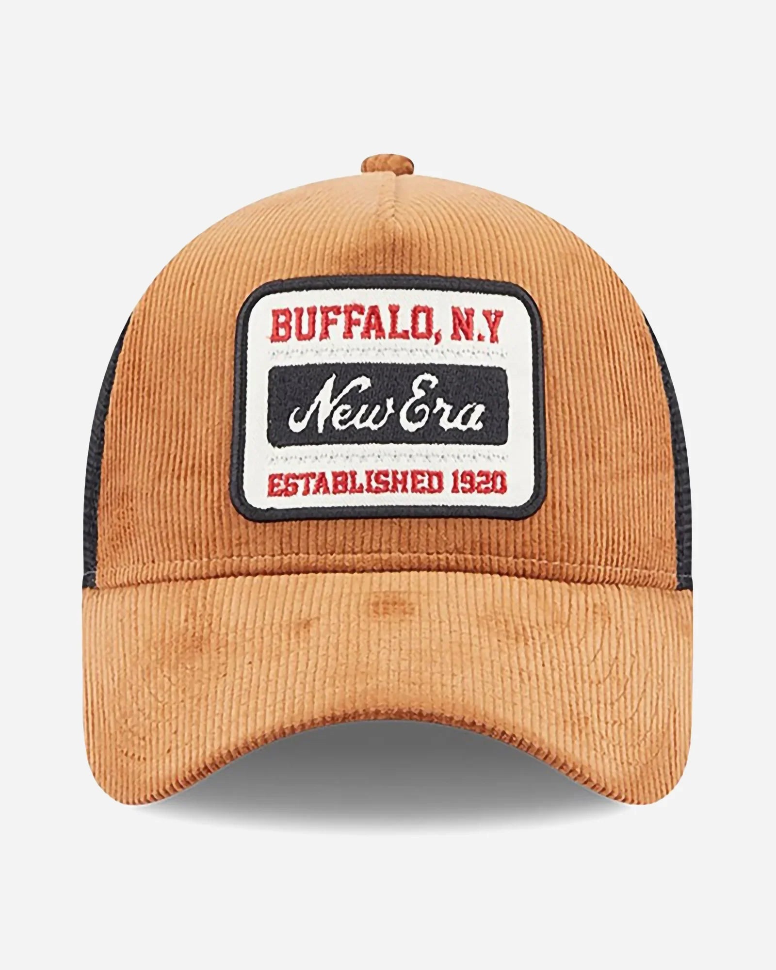 New Era Trucker Buffalo State Patch Cord Brown