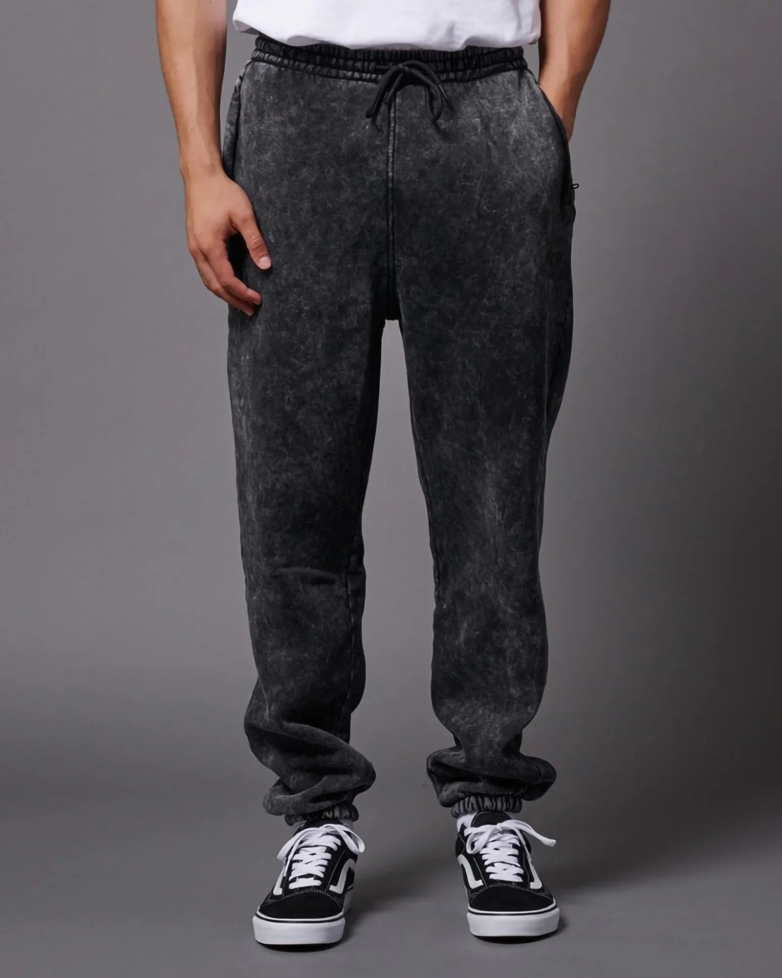 Dolly Noire Logo Reflective Sweatpants Black