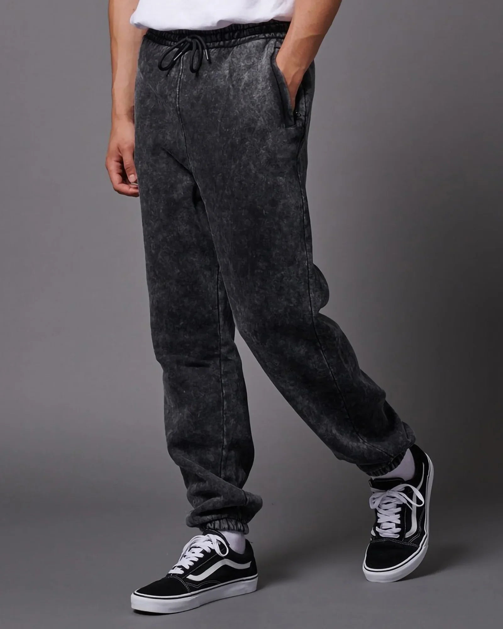 Dolly Noire Logo Reflective Sweatpants Black