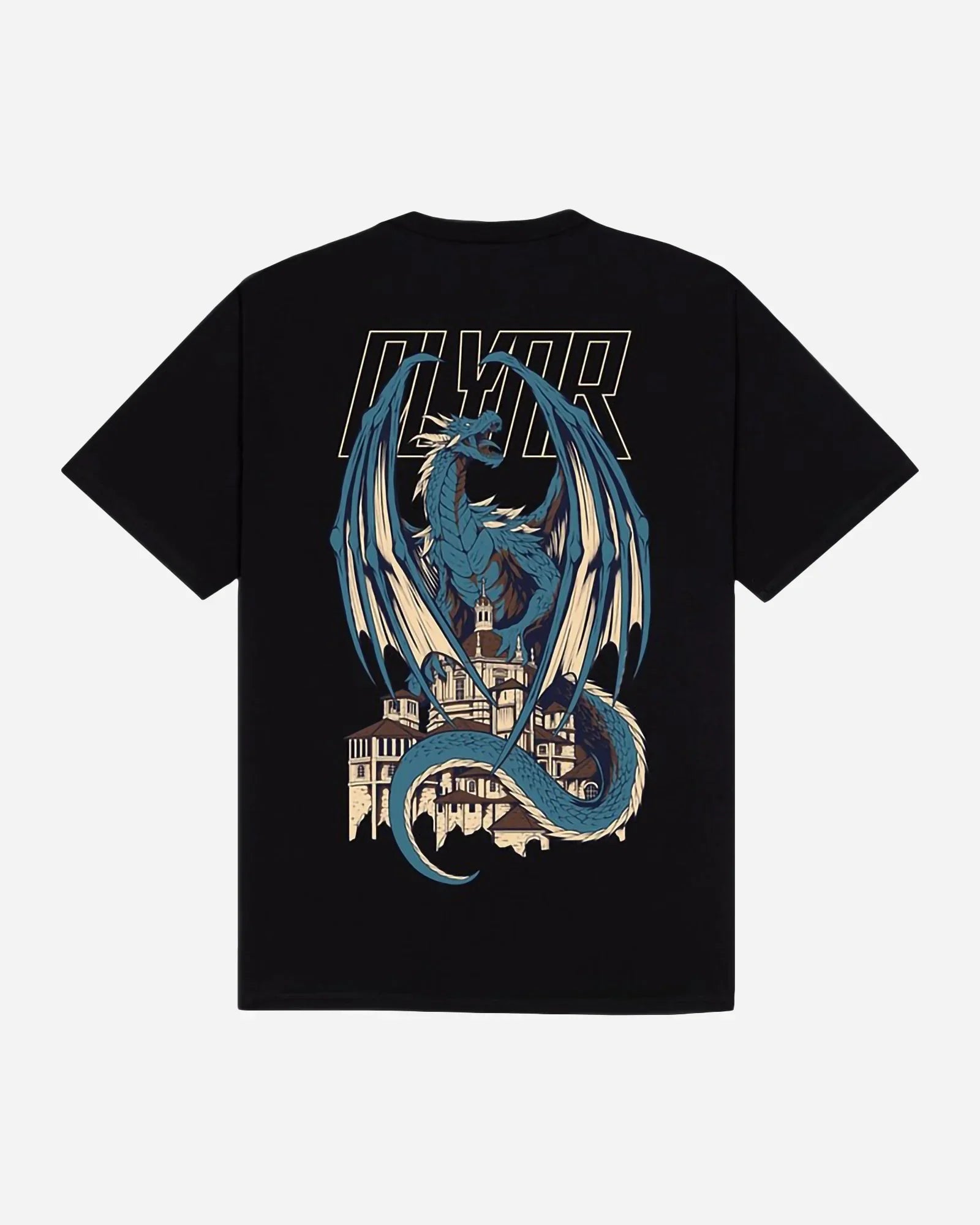 Dolly Noire Blue Dragon Tee Black