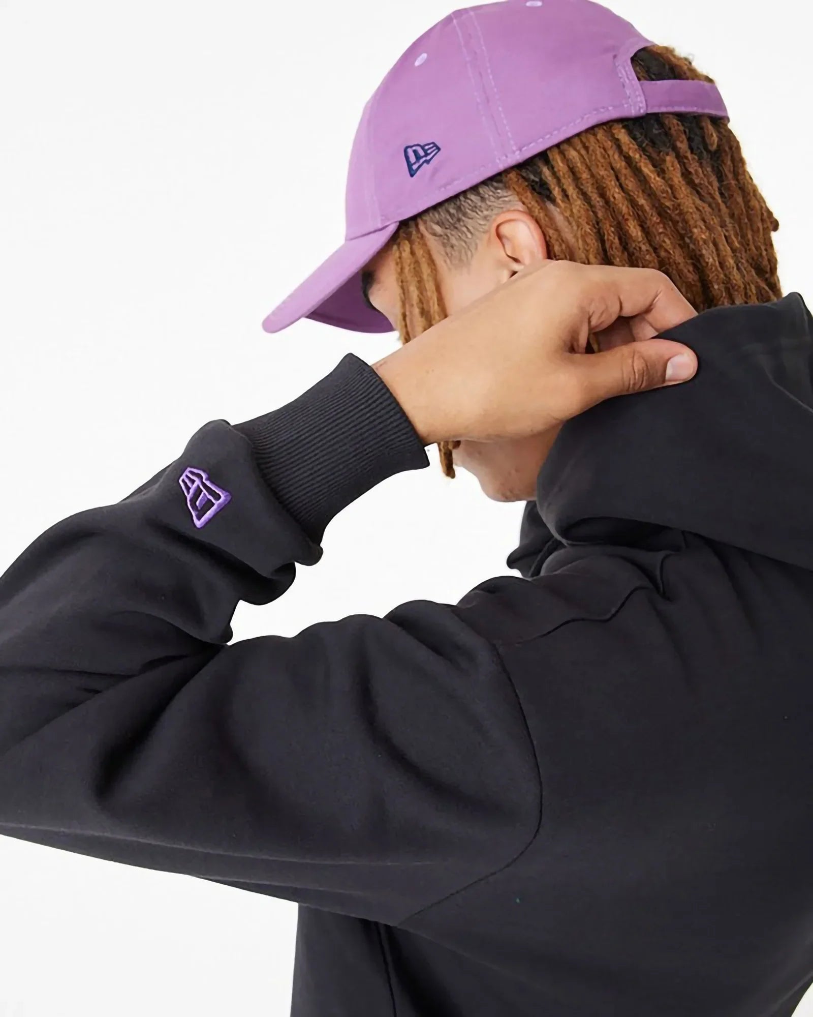 New Era Essential Hoodie Ny Yankees Black / Purple