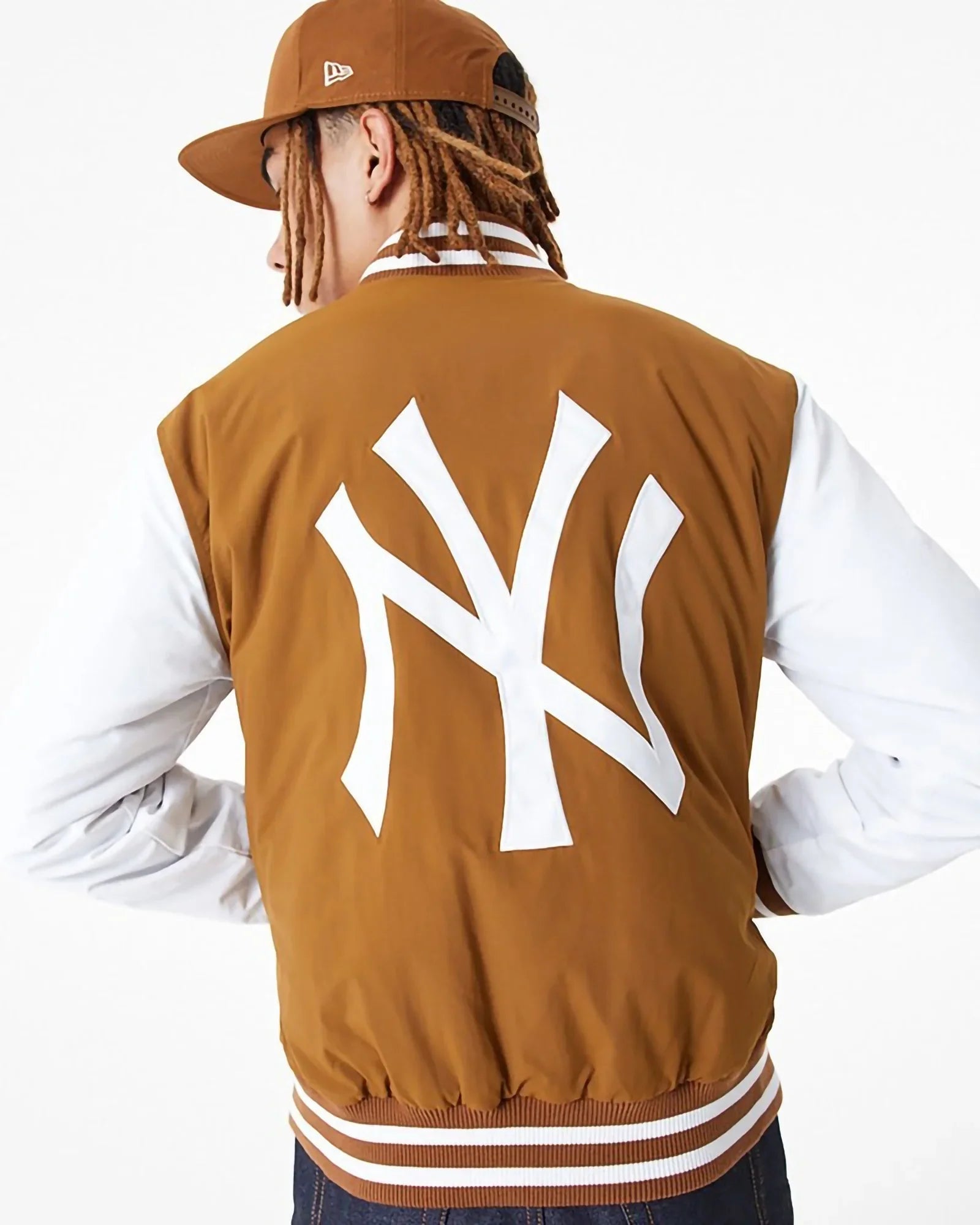 New Era Mlb New York Yankees Team Logo Bomber Brown