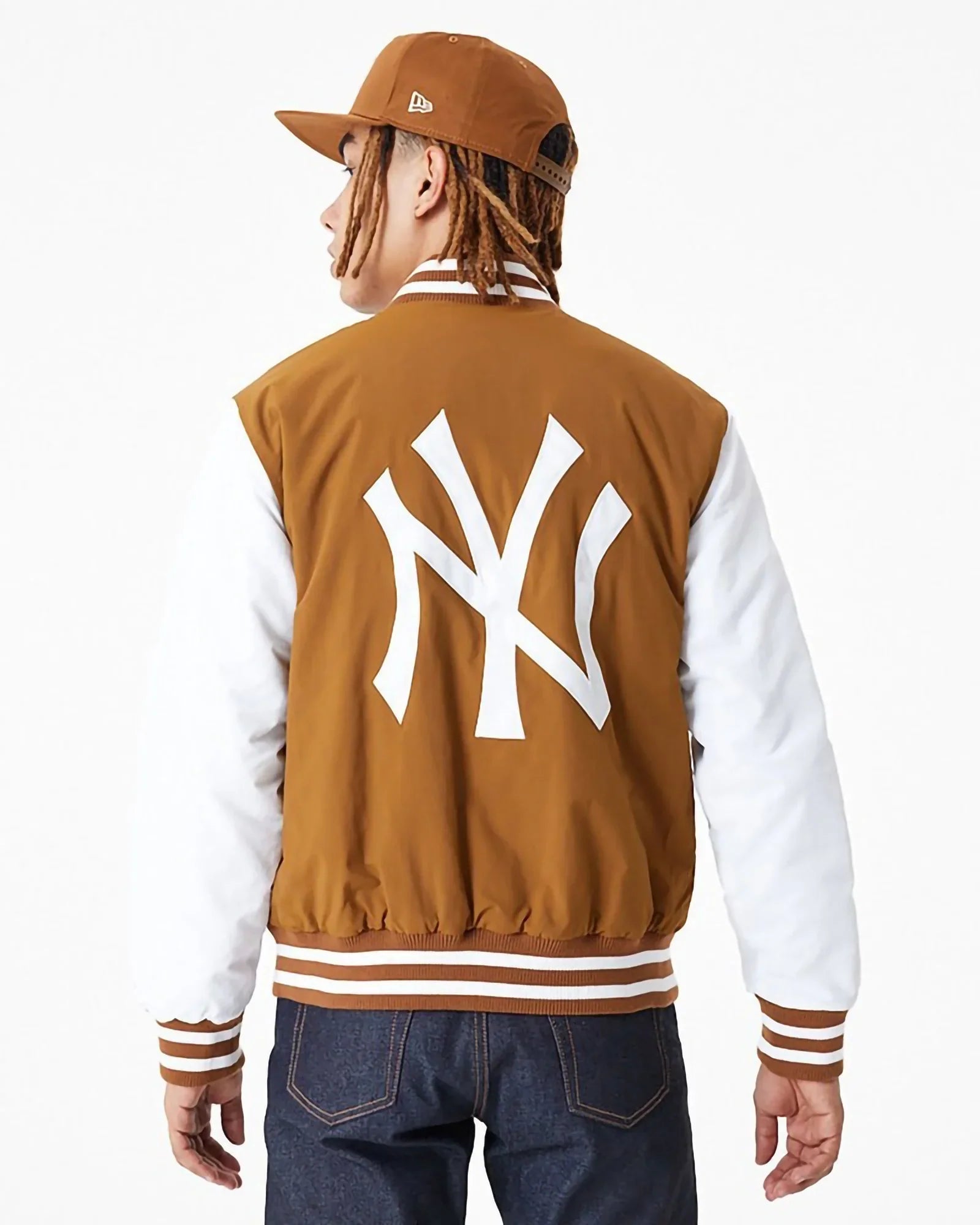 New Era Mlb New York Yankees Team Logo Bomber Brown