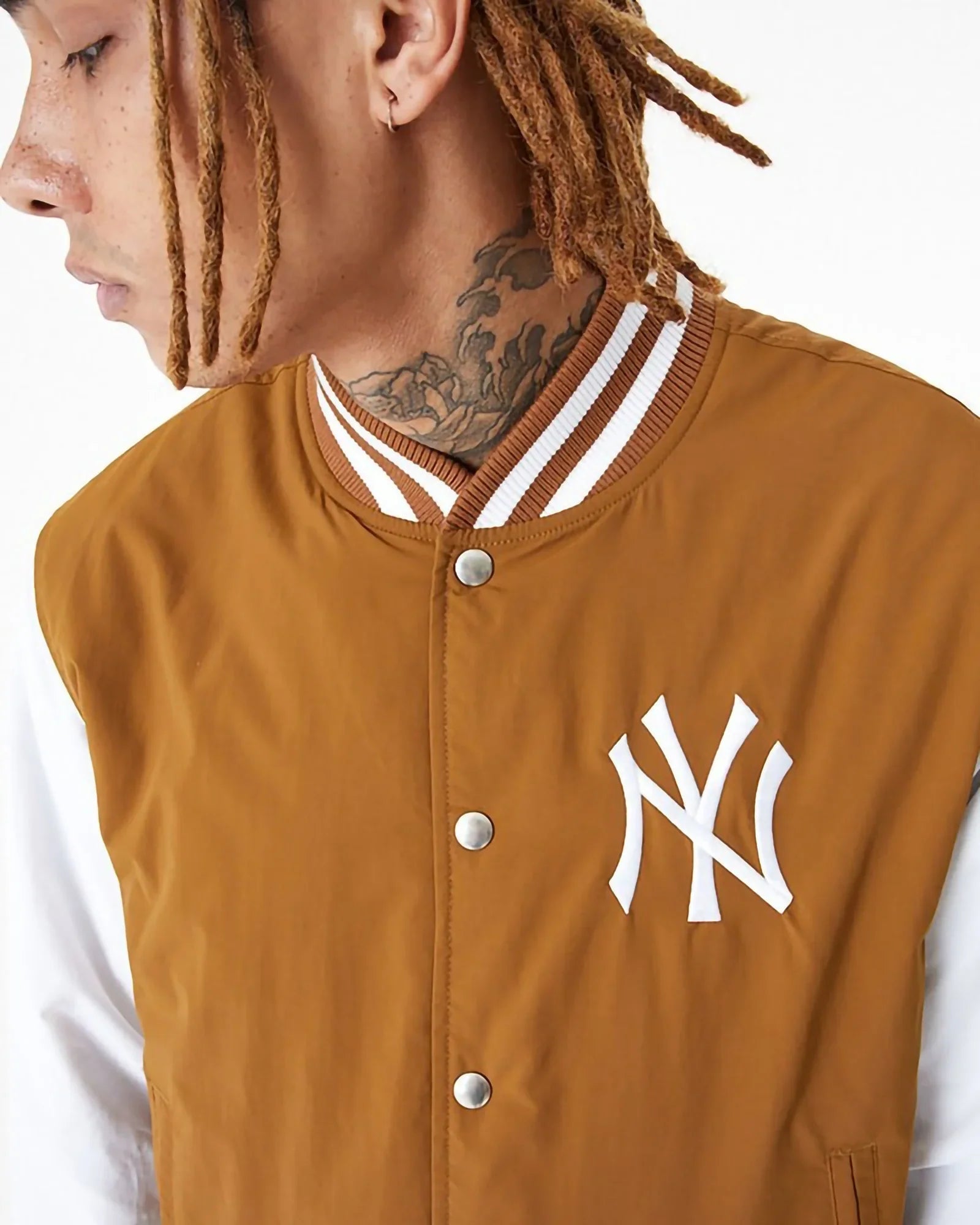 New Era Mlb New York Yankees Team Logo Bomber Brown