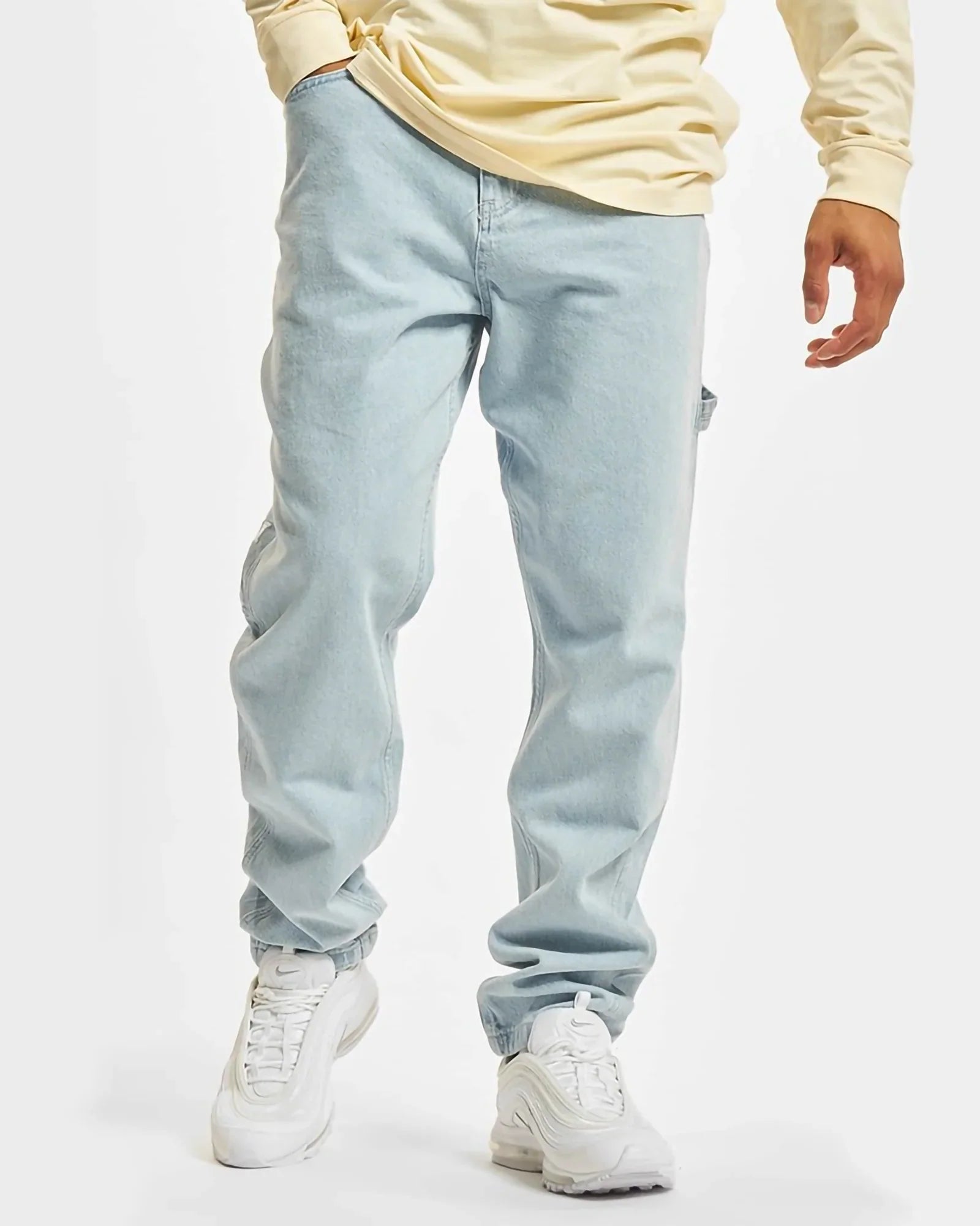 Karl Kani Kk Retro Tapered Workwear Denim Bleached Blue