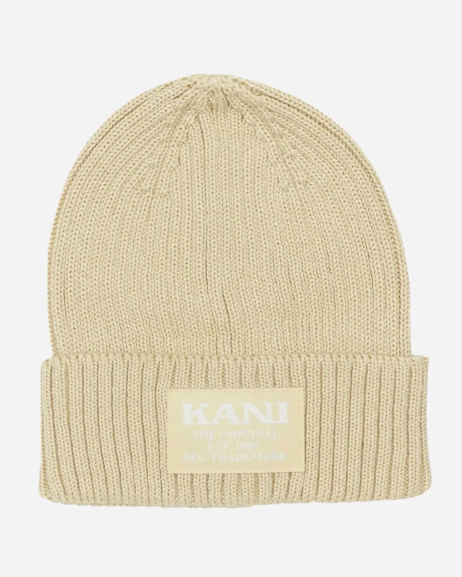 Karl Kani Kk Woven Retro Classic Beanie Off White