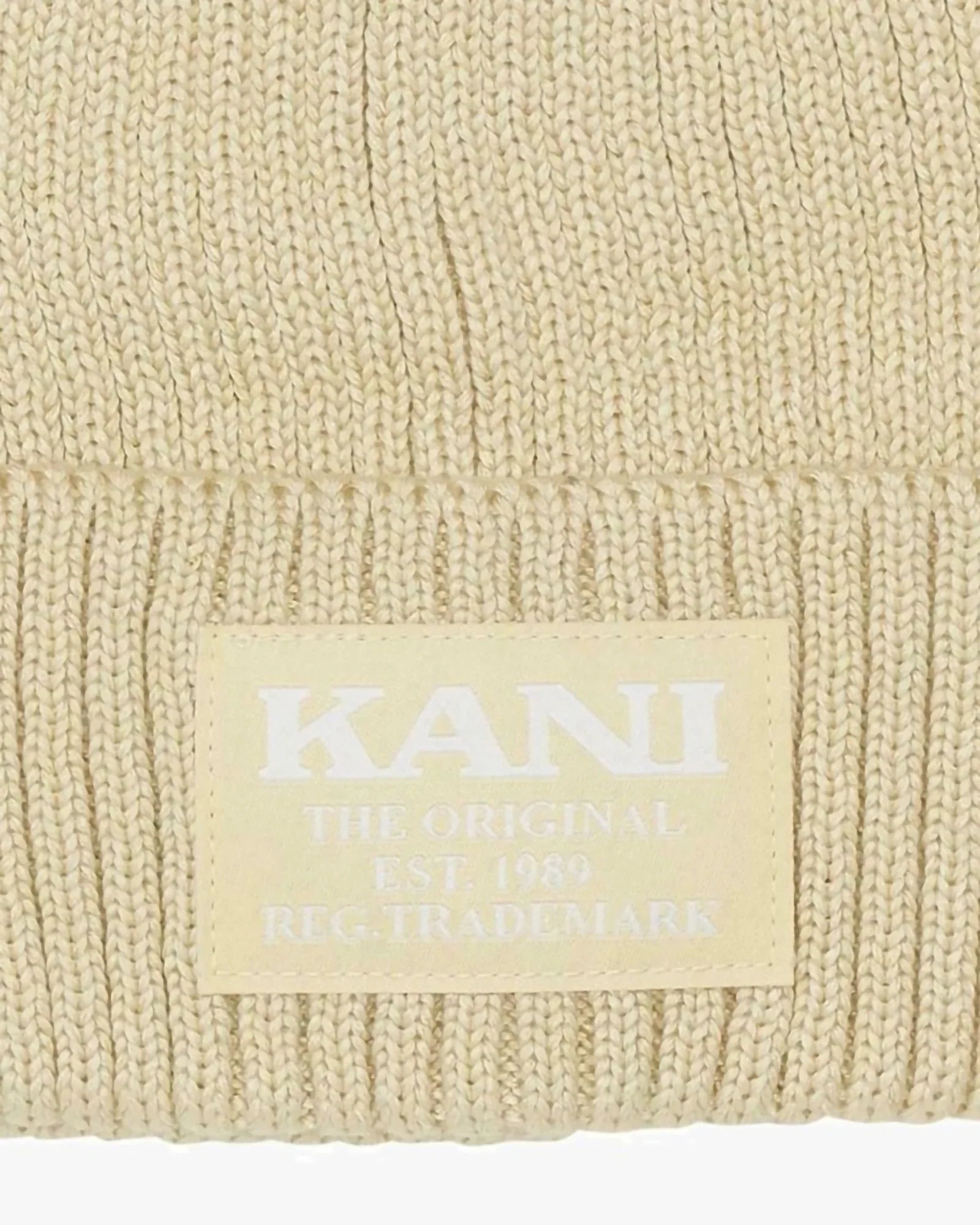 Karl Kani Kk Woven Retro Classic Beanie Off White