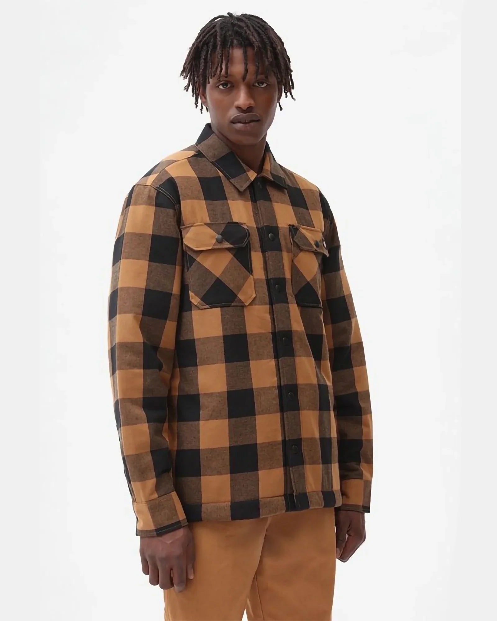 Dickies Camicia Sacramento Fleece Brown Duck