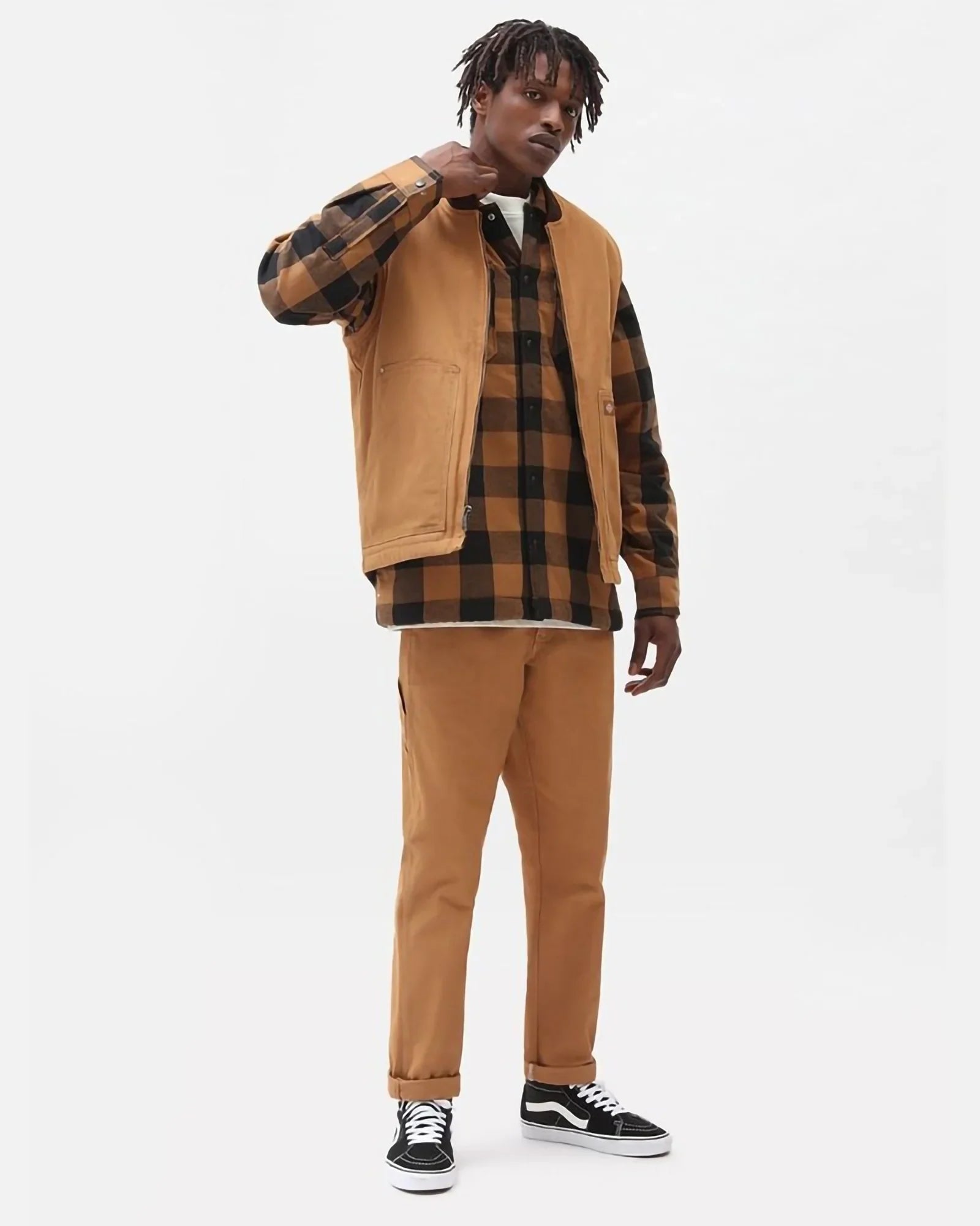 Dickies Camicia Sacramento Fleece Brown Duck