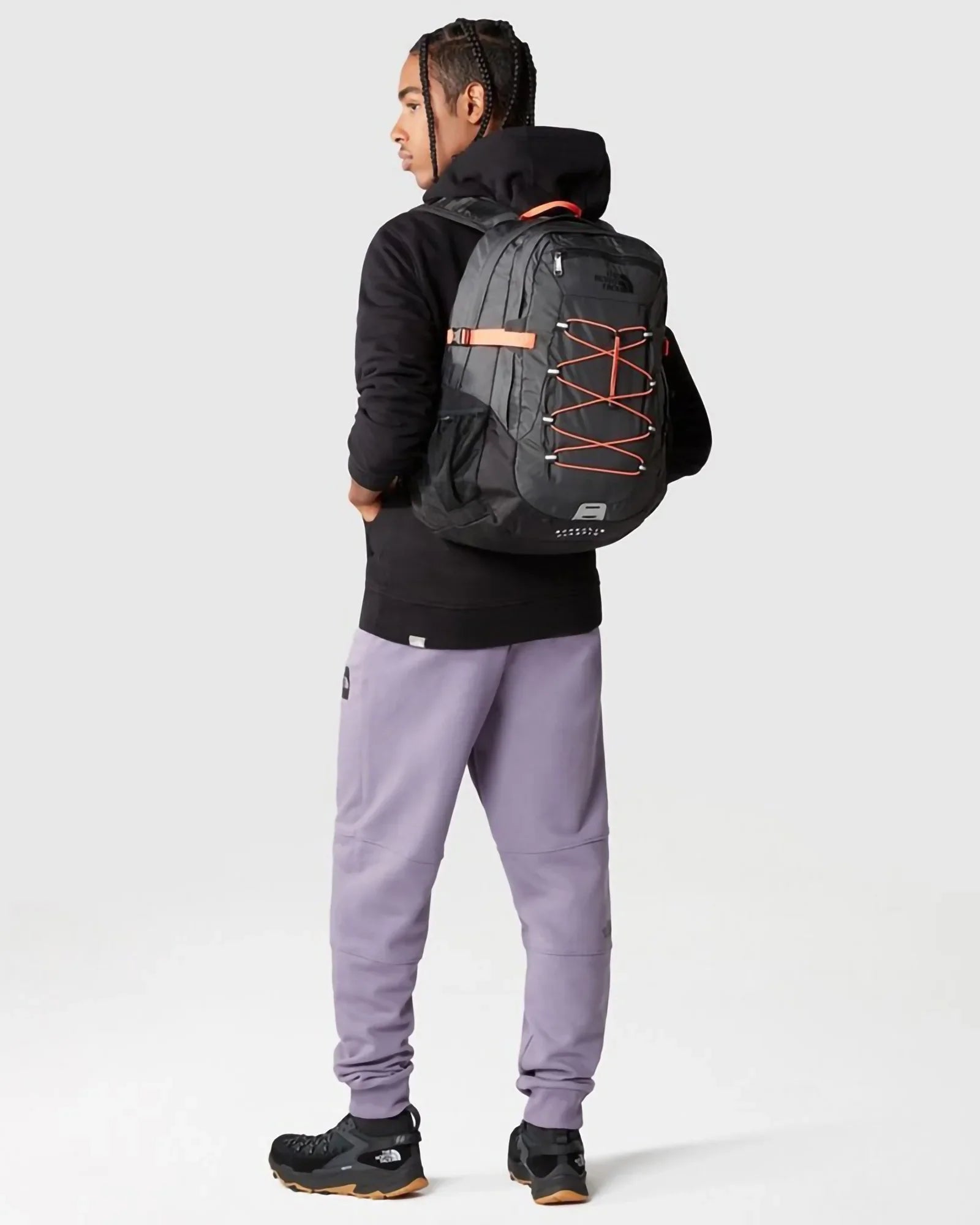 The North Face Zaino Borealis Classic Asphalt Grey Retro Orange