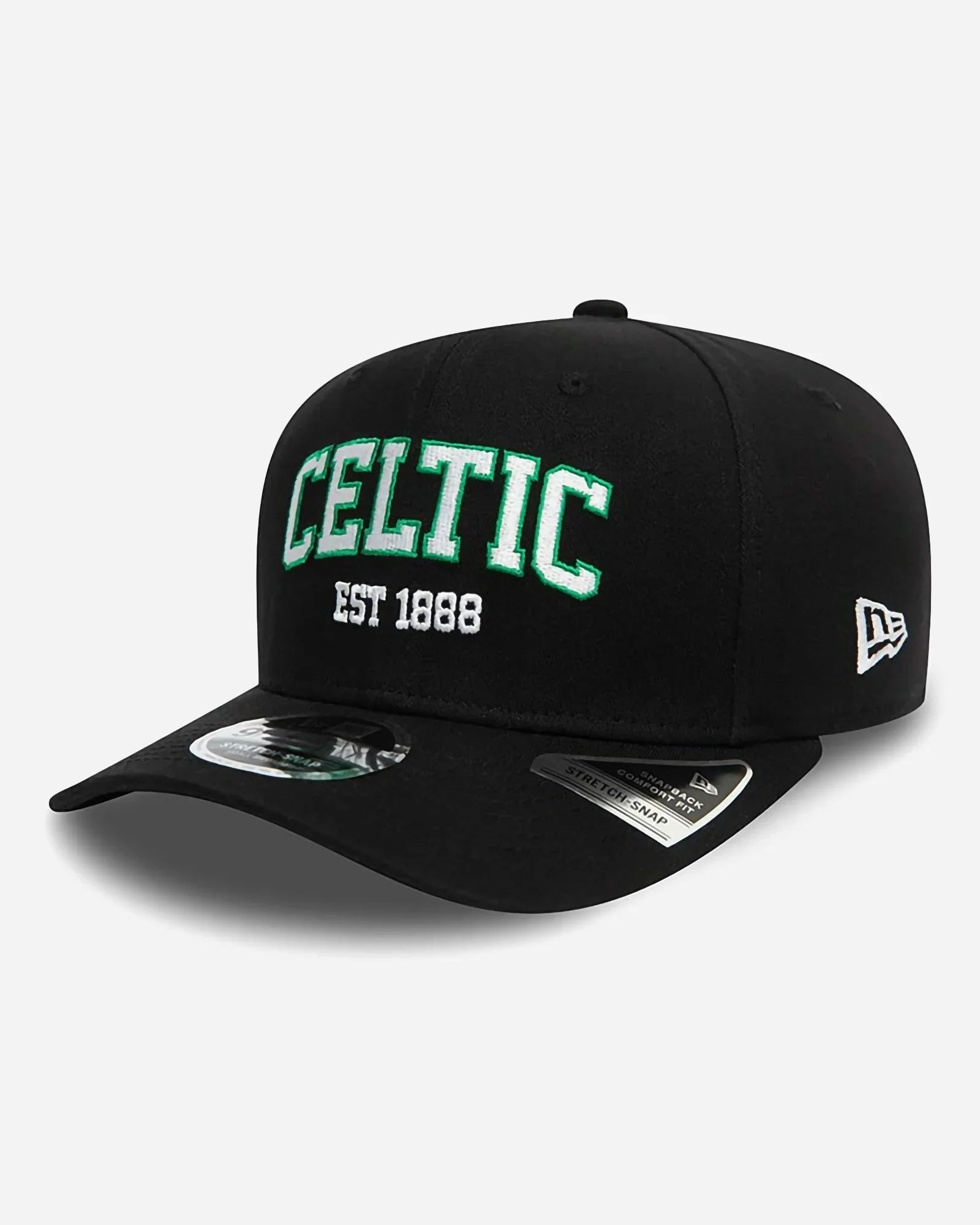 New Era 9fifty Boston Celtics Wordmark Stretch Snapback Black