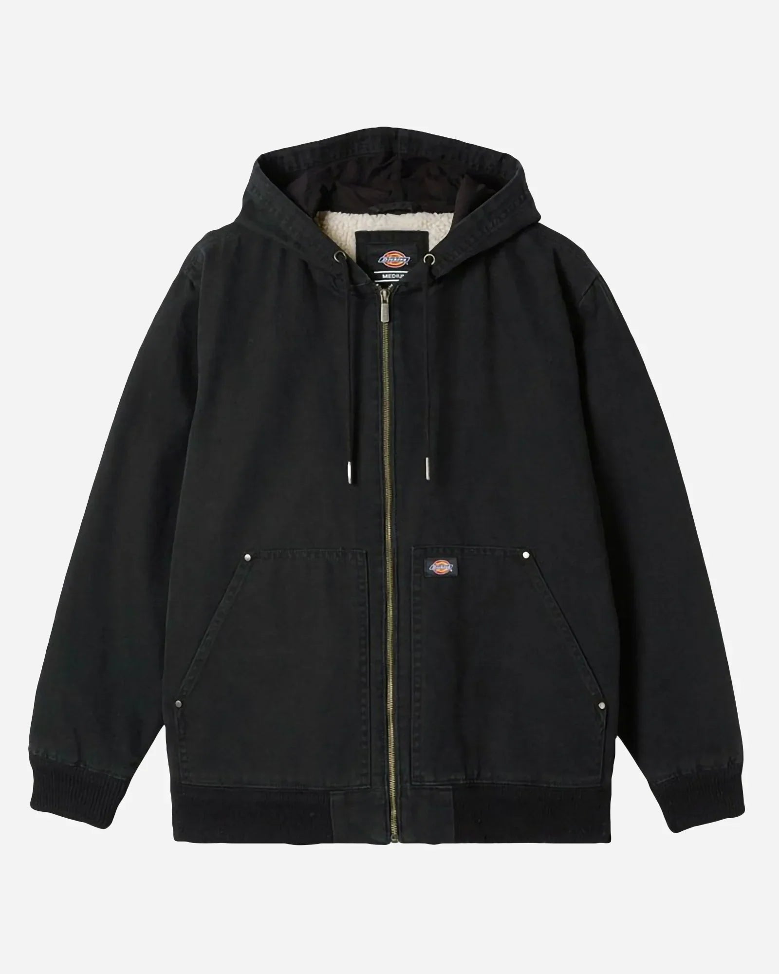 Dickies Duck Canvas Hooded Jacket Washed Black