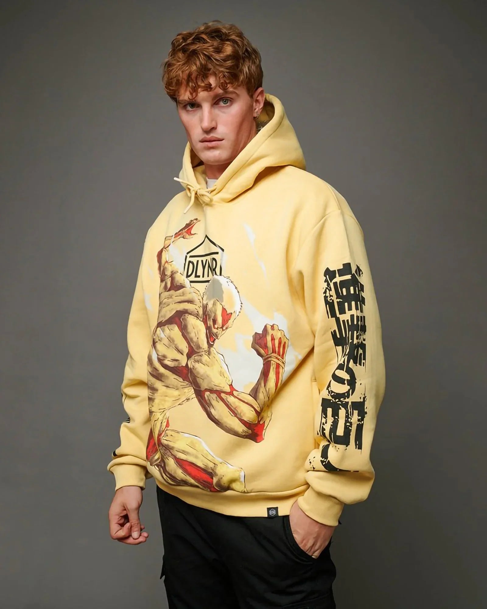 Dolly Noire Armored Titan Hoodie Beige