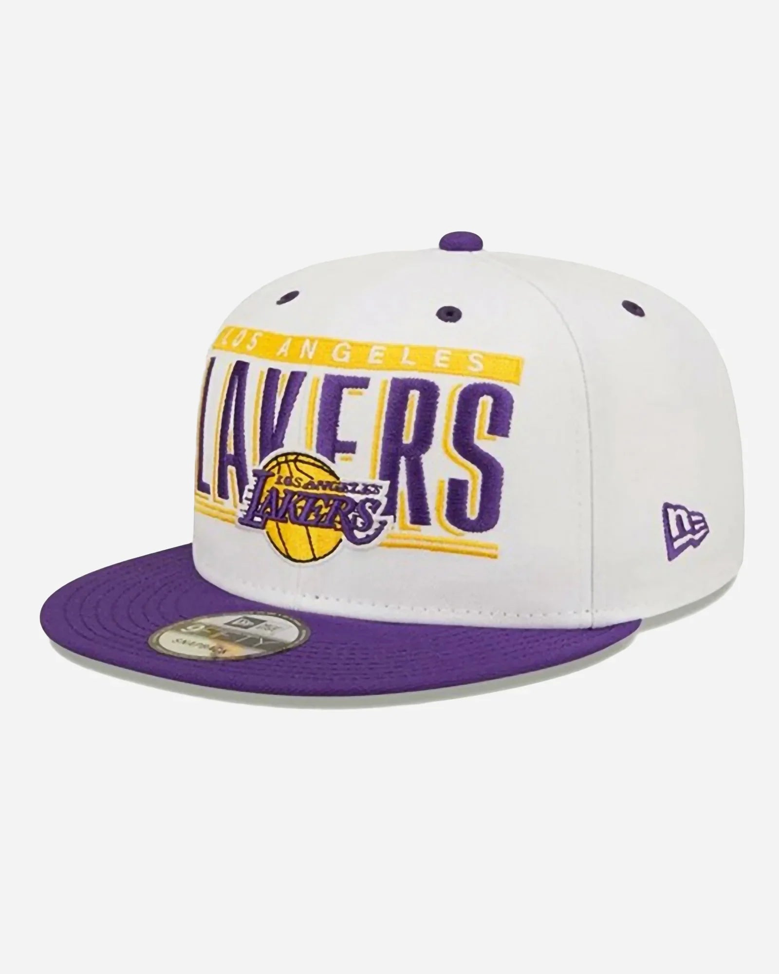 New Era 9fifty Nba Los Angeles Lakers White Crown Retro Title Snapback