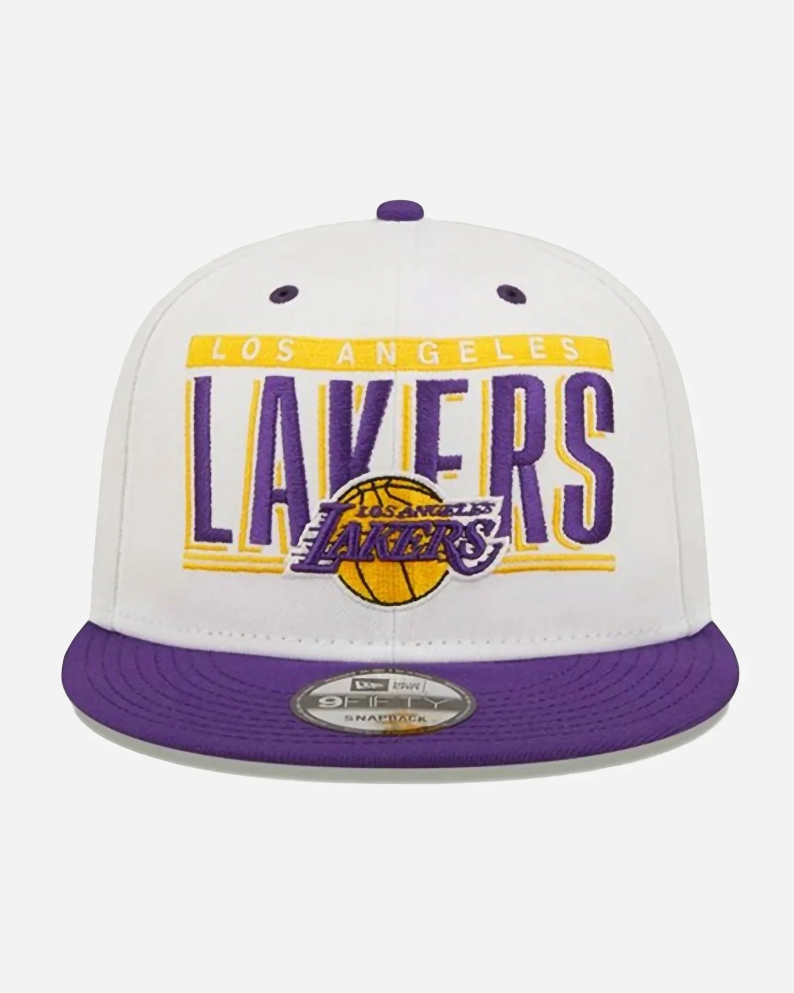 New Era 9fifty Nba Los Angeles Lakers White Crown Retro Title Snapback