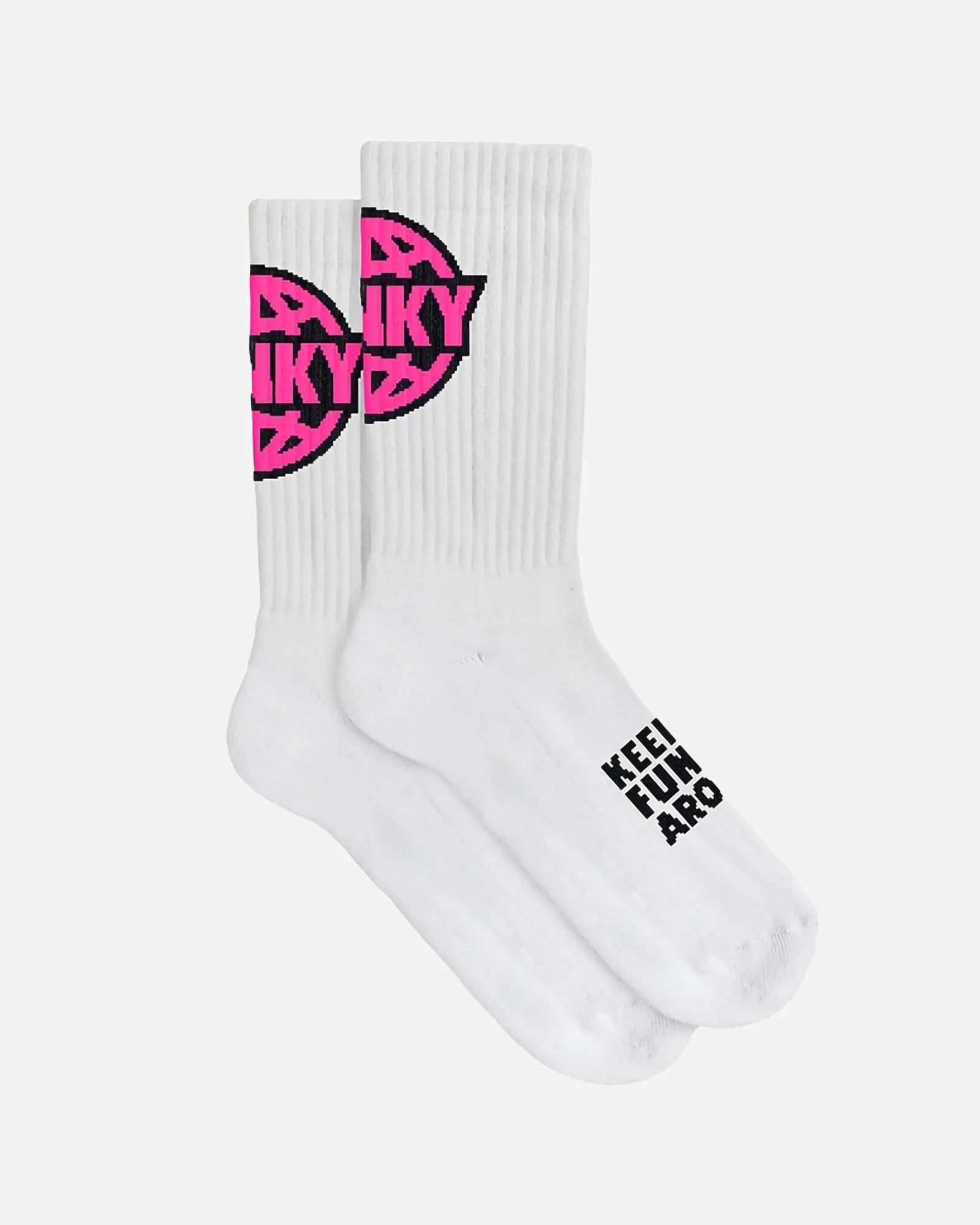 Funky Logo Socks White