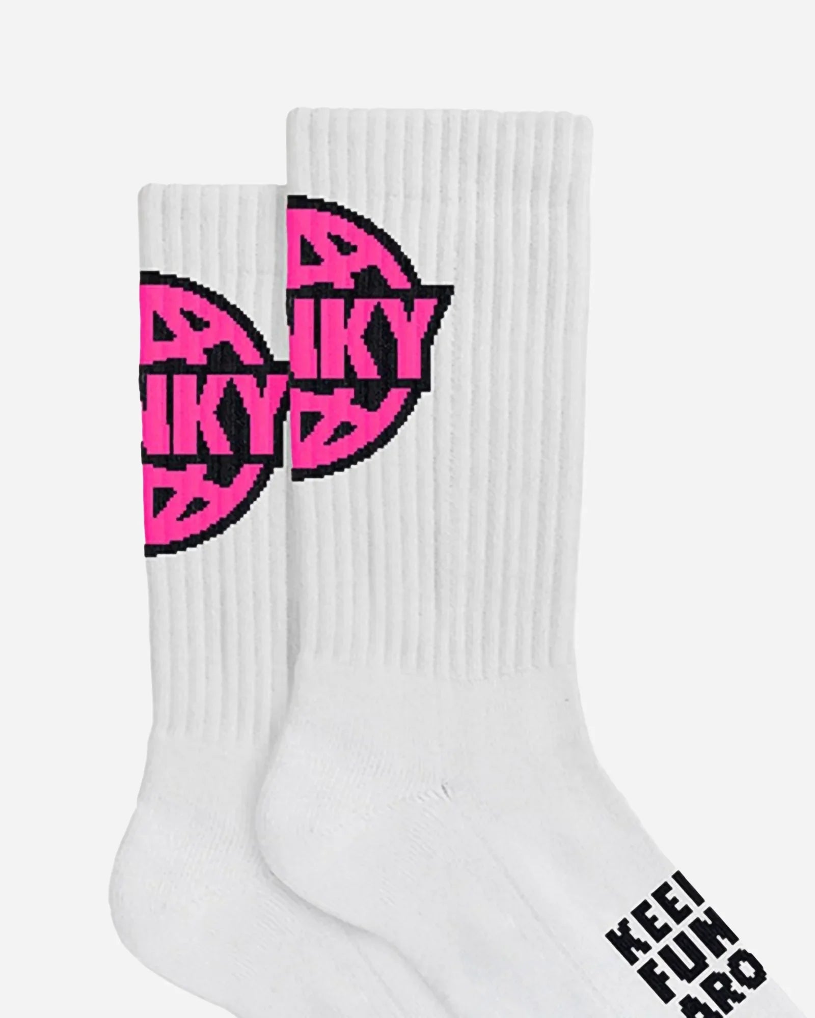 Funky Logo Socks White