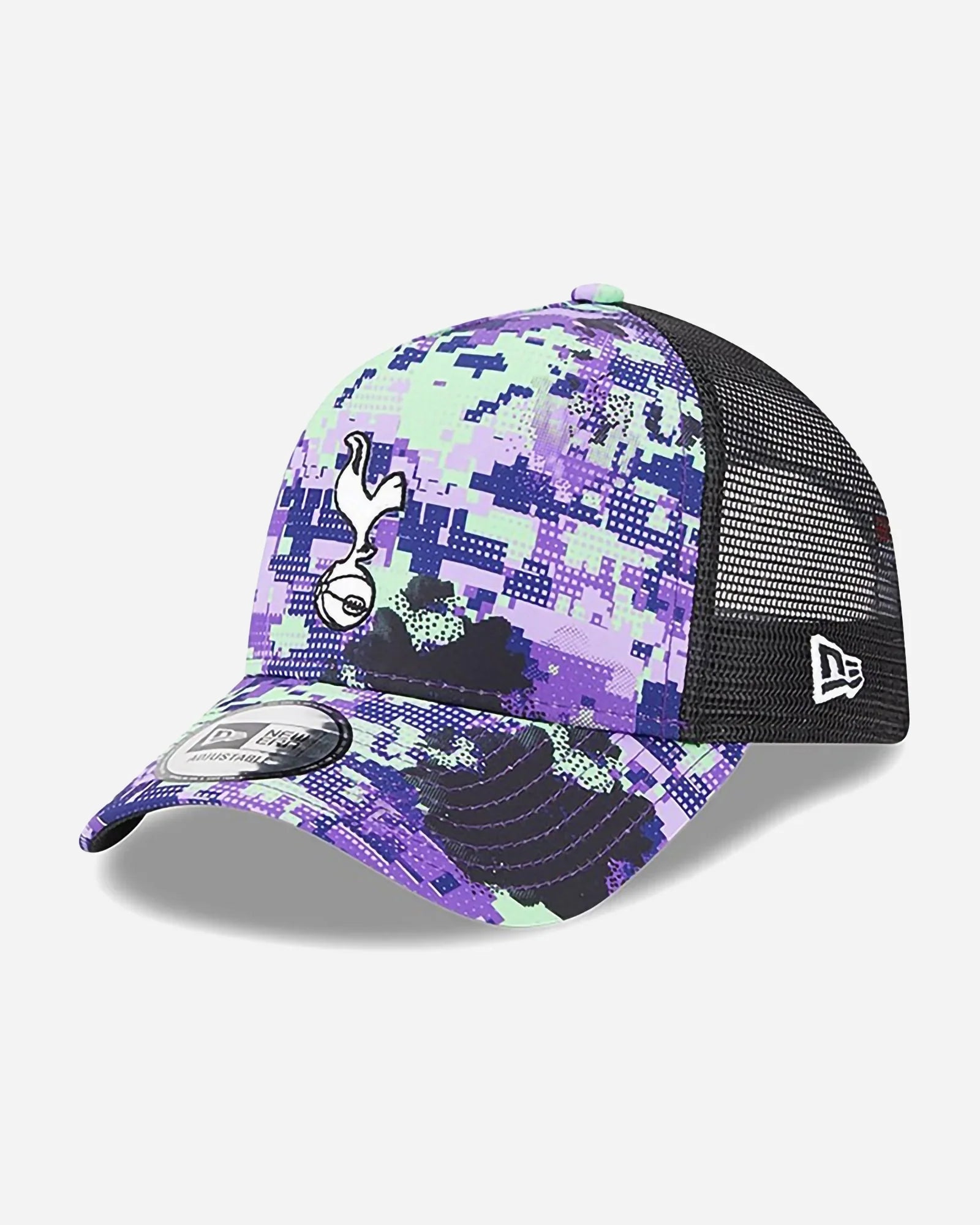 New Era Trucker Tottenham Hotspur Fc Glitch All Over Print