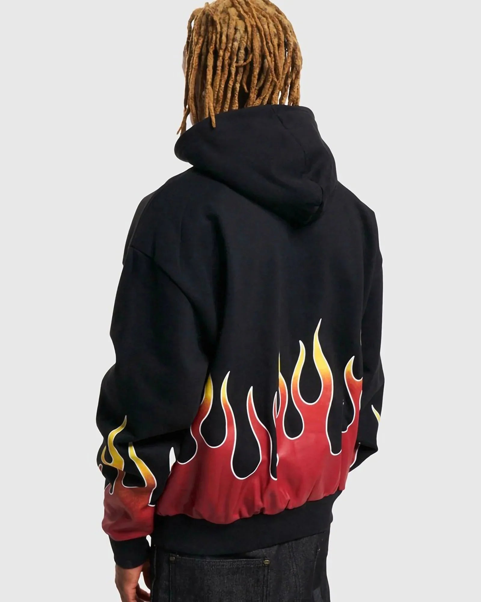 Karl Kani Kk Small Signature Flame Os Hoodie Black