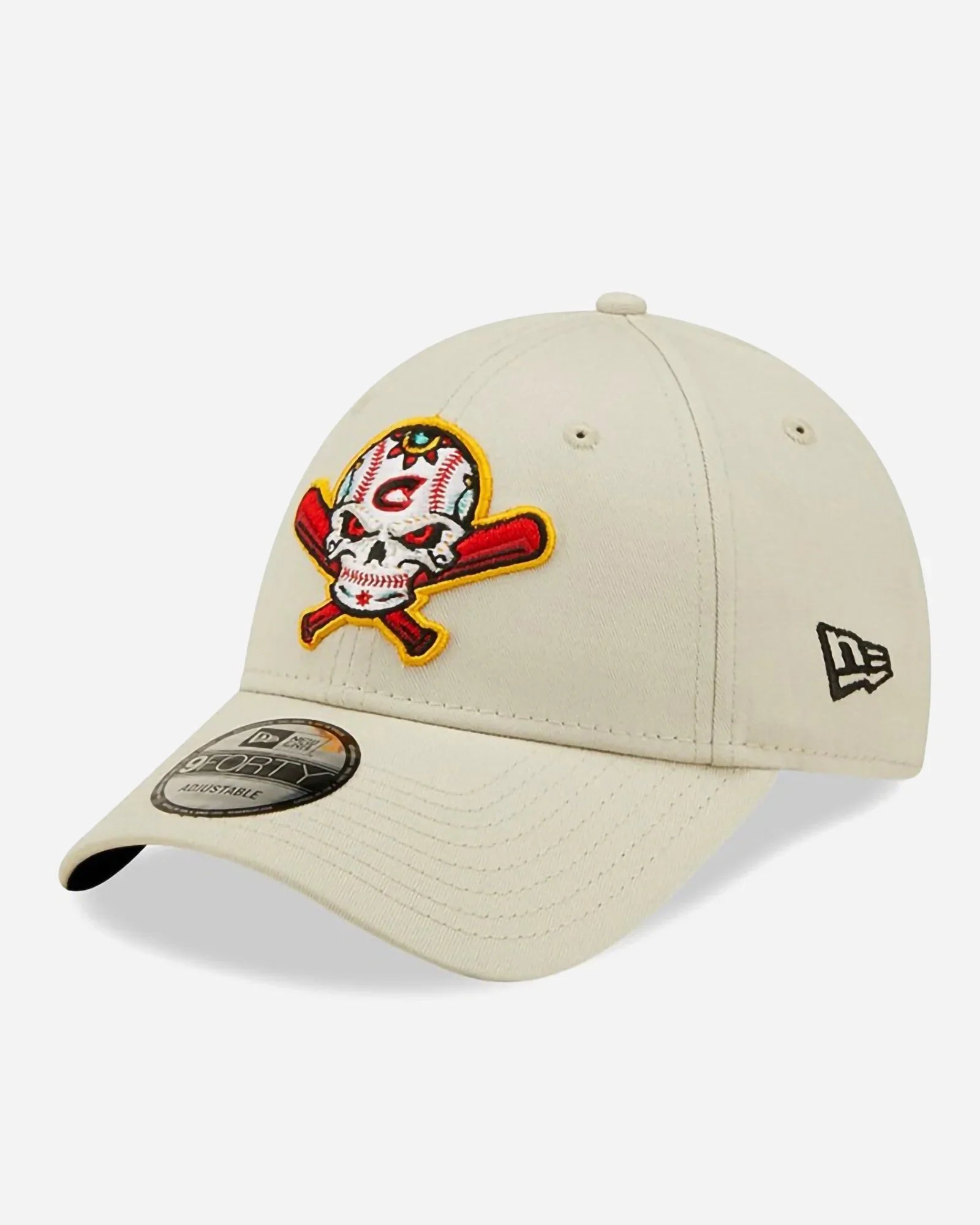 New Era 9forty Minor League Columbus Clippers Skull Cream