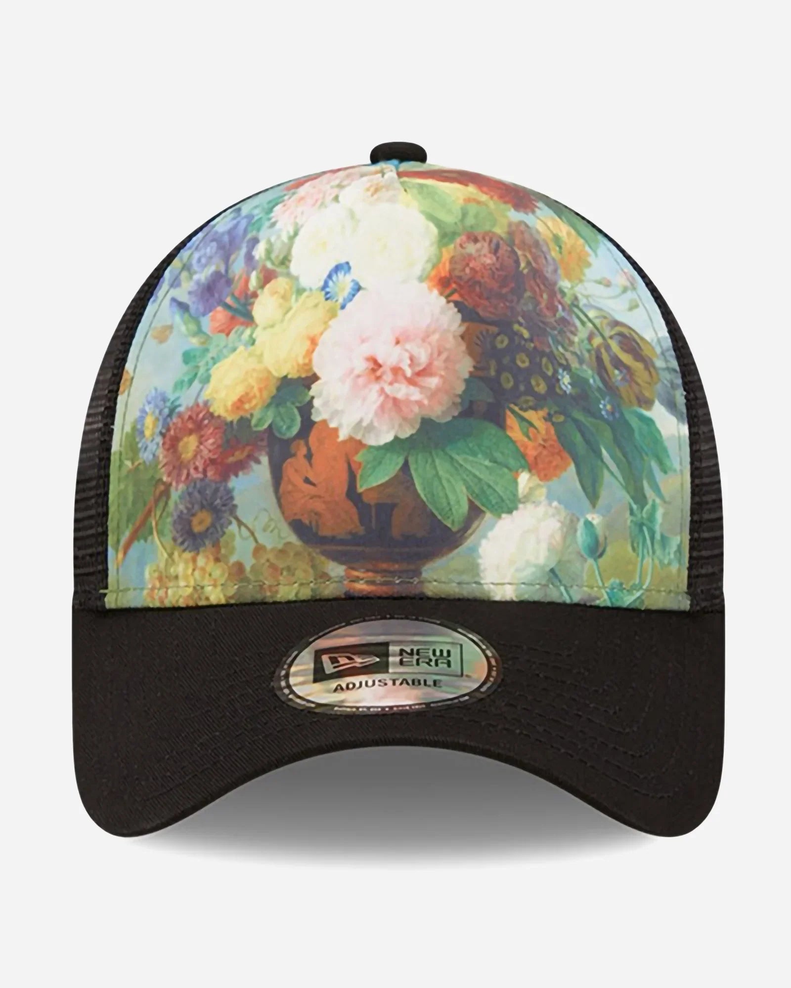 New Era Trucker Le Louvre Print Black