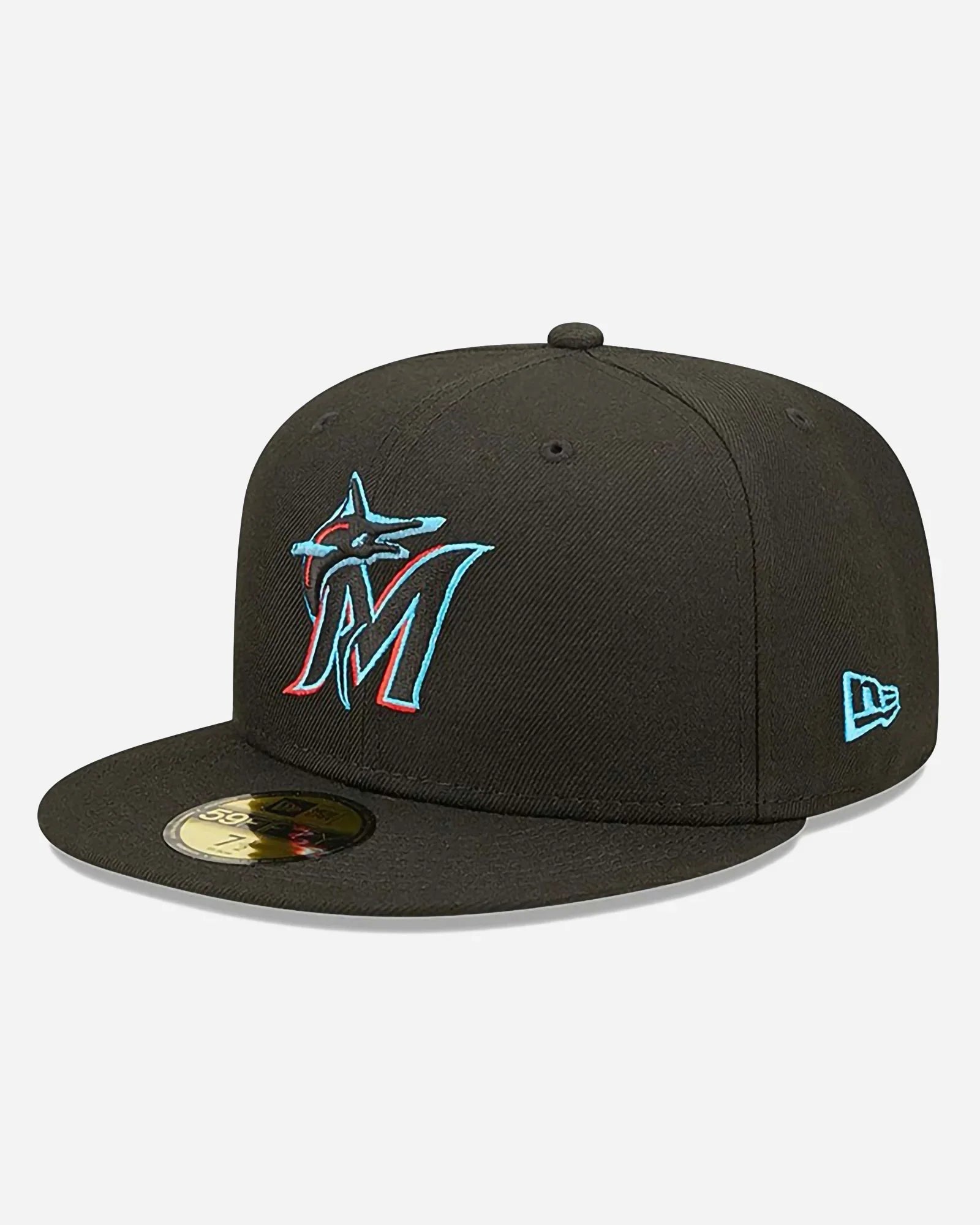 New Era 59fifty Fitted Miami Marlins Authentic On Field Game Nero