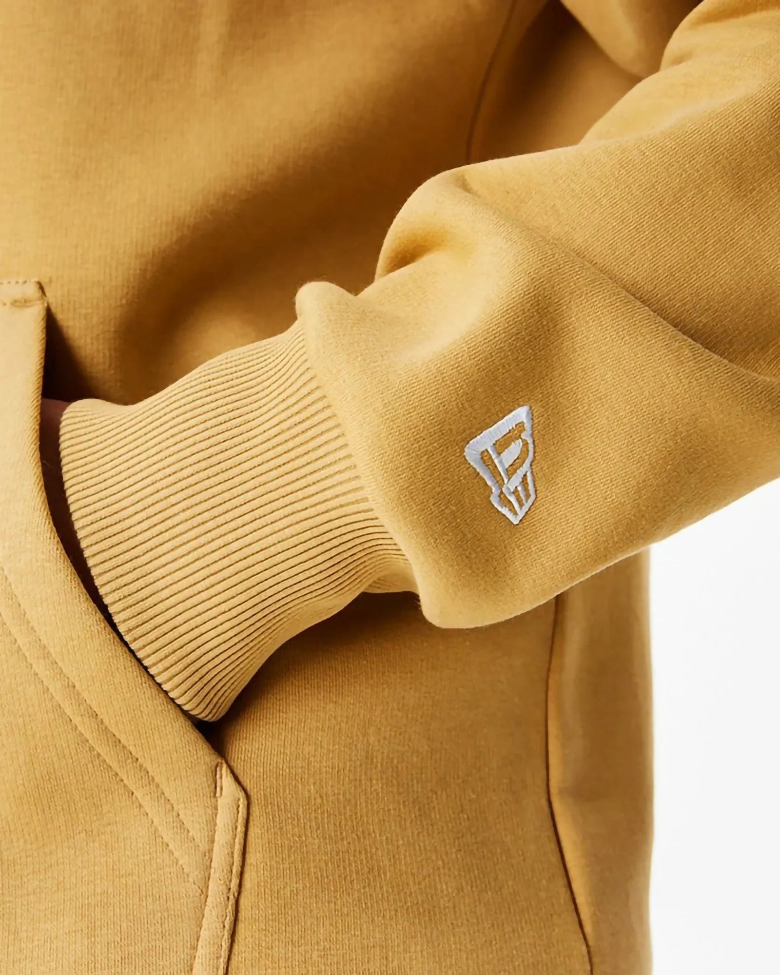 New Era Essentials Flag Hoody Light Brown