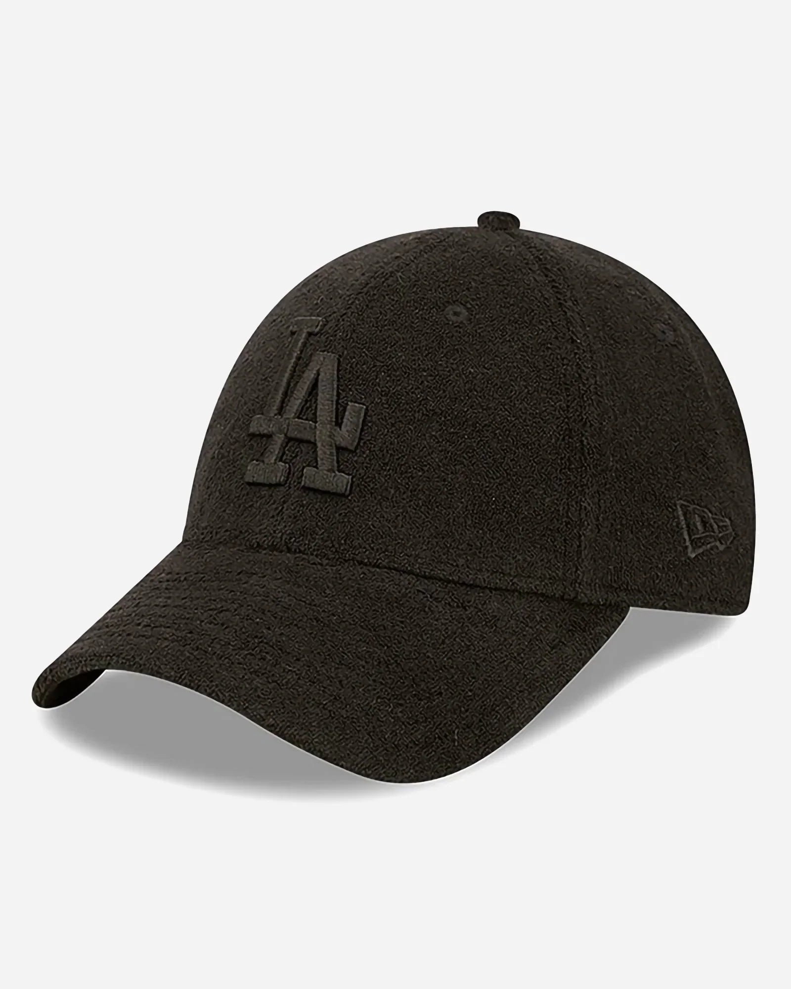 New Era 9forty Towelling Los Angeles Dodgers Black On Black