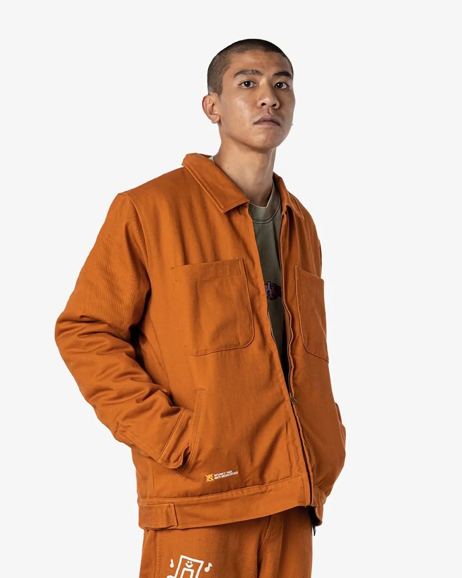 Funky Anti-workerwear Padded Jacket Caramel