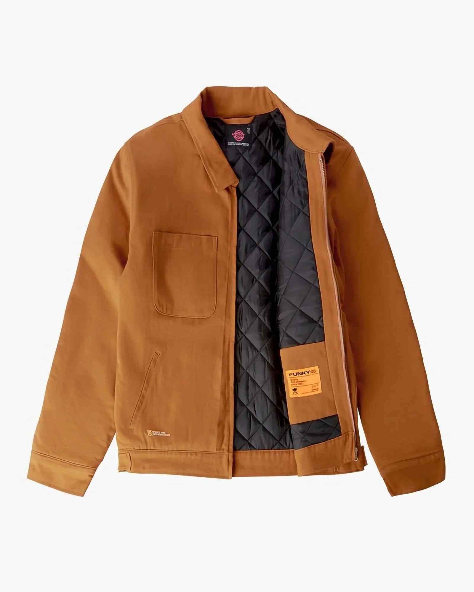 Funky Anti-workerwear Padded Jacket Caramel