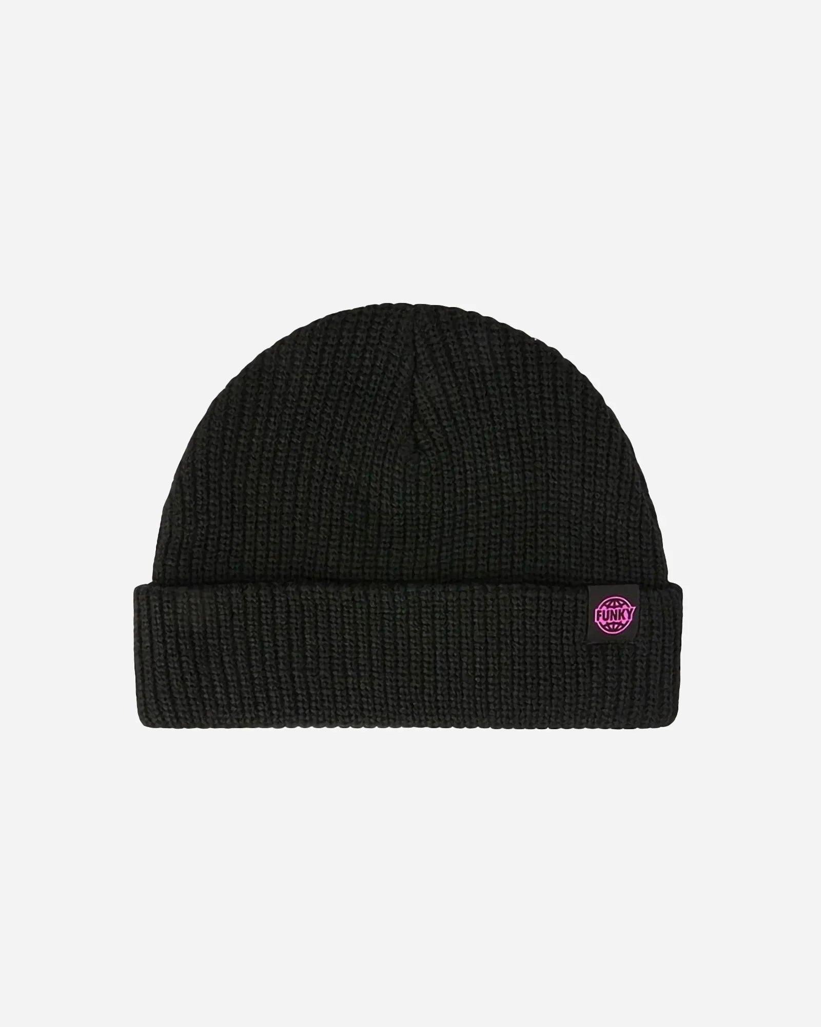 Funky Short Beanie Black Unisex