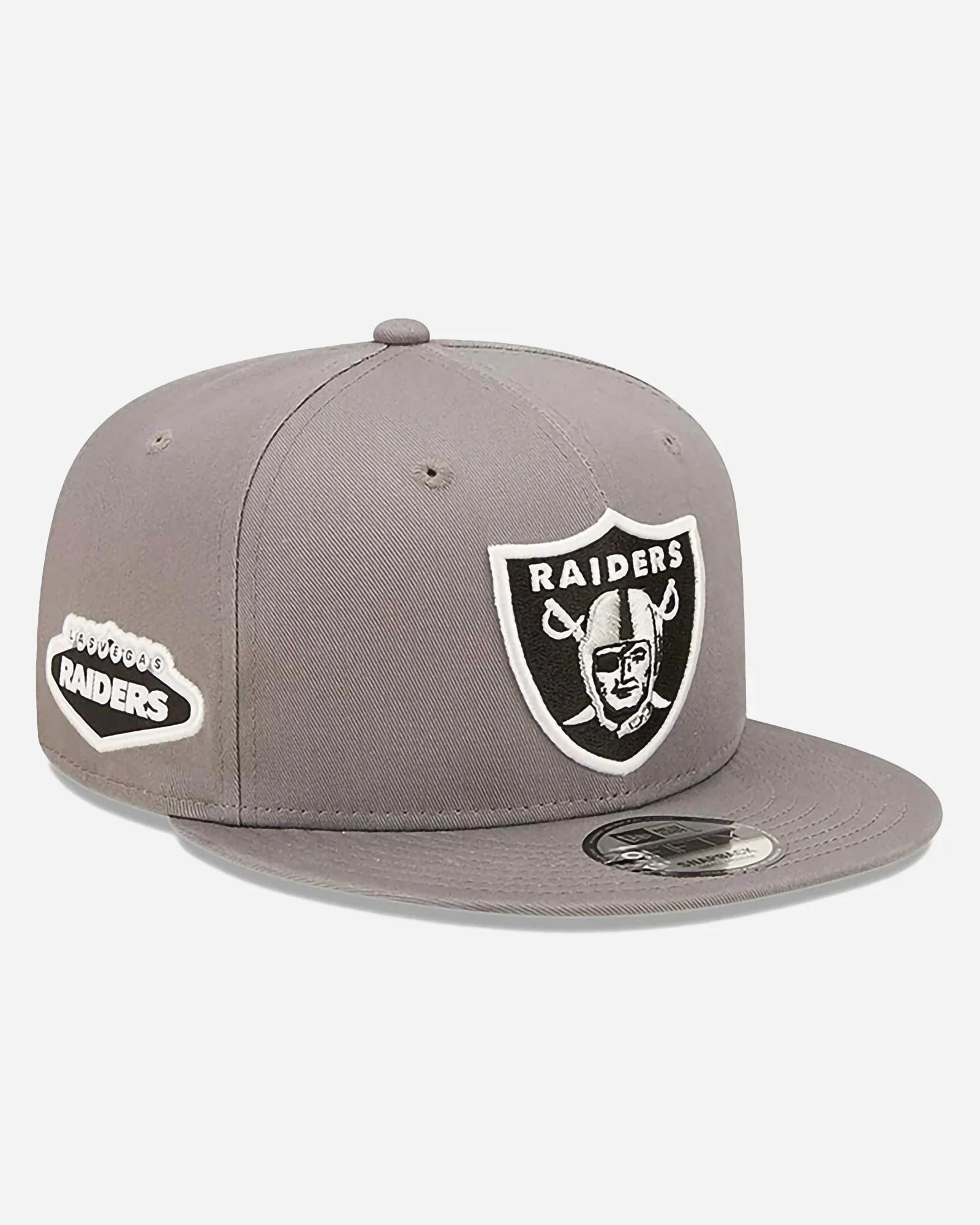 New Era 9fifty Nfl Snapback Las Vegas Raiders Team Side Patch Dark Grey