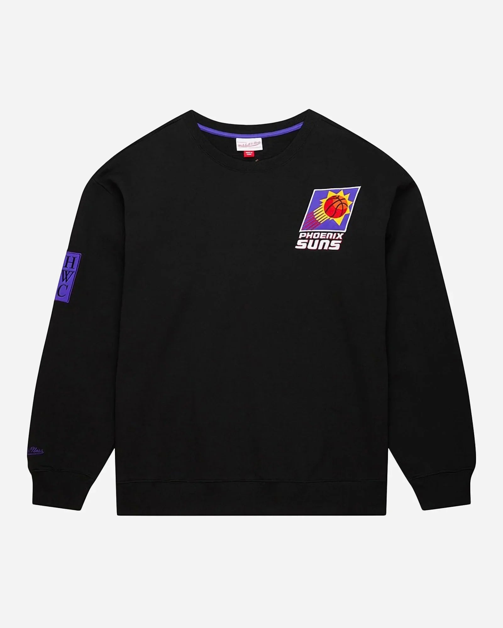 Mitchell & Ness Nba Team First Oversized Satin Fleece Crewneck Phoenix Suns