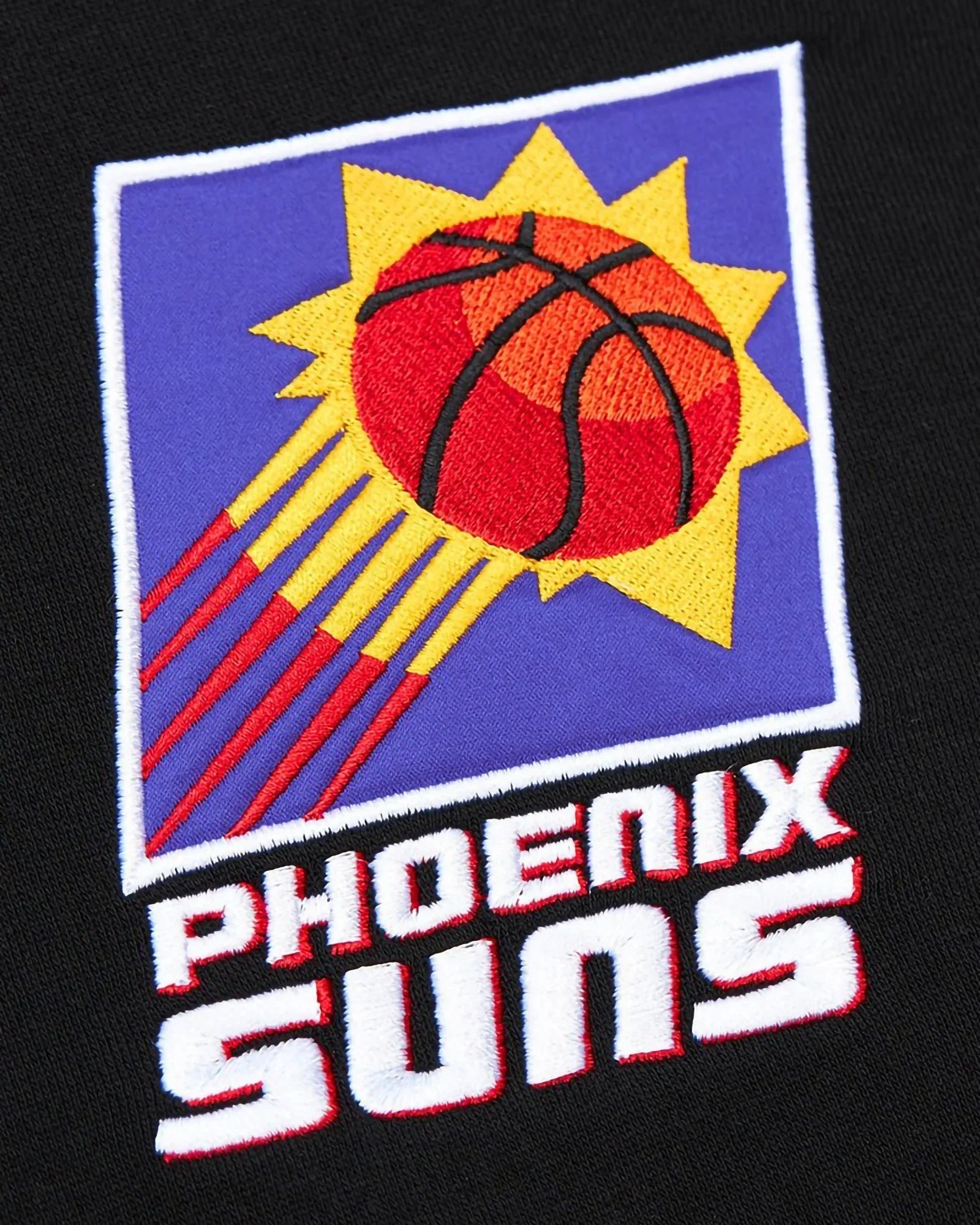 Mitchell & Ness Nba Team First Oversized Satin Fleece Crewneck Phoenix Suns